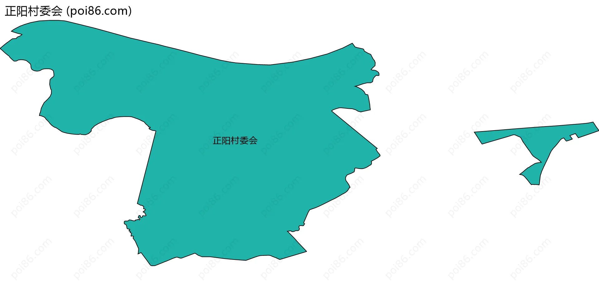 正阳村委会边界地图