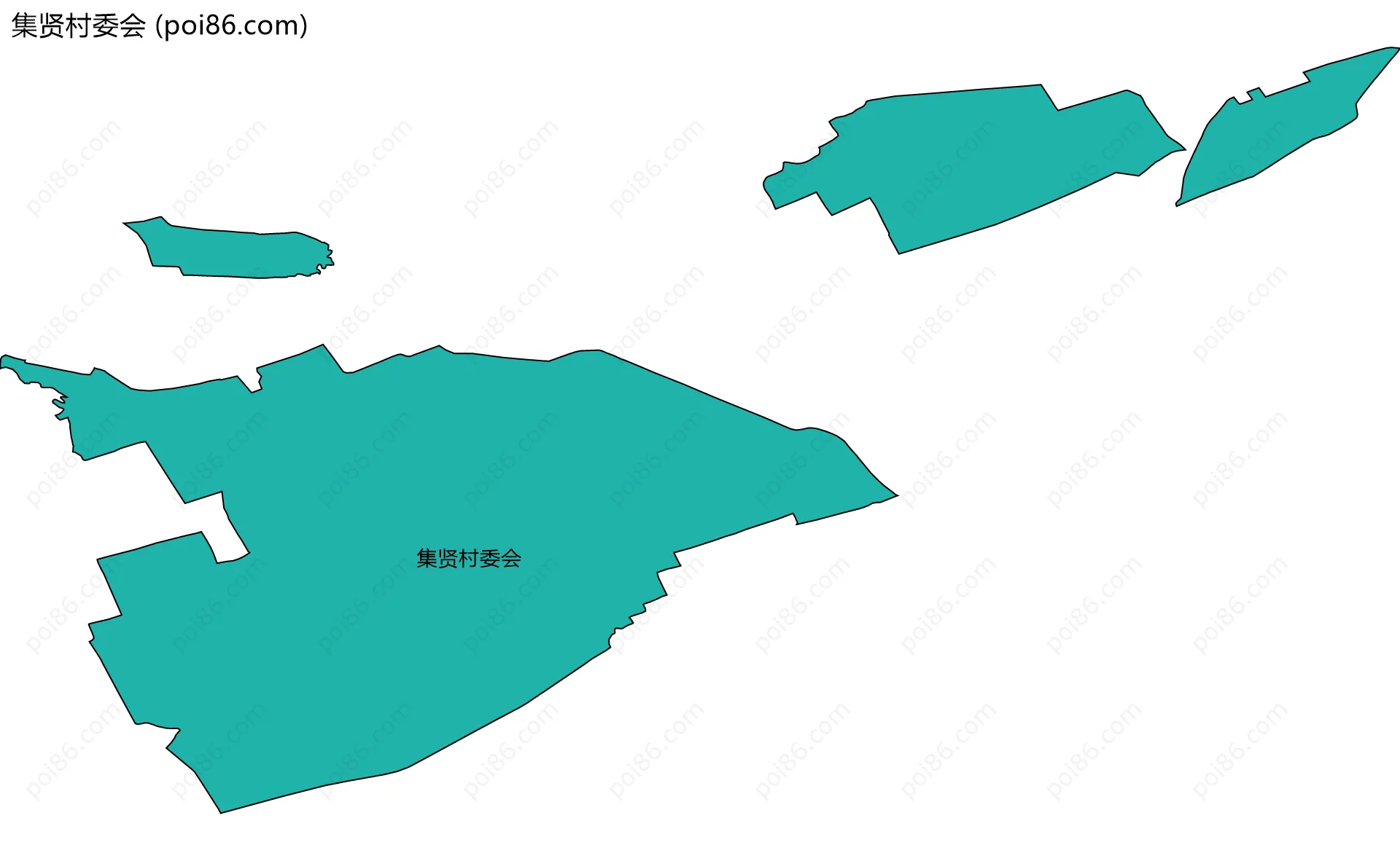 集贤村委会边界地图
