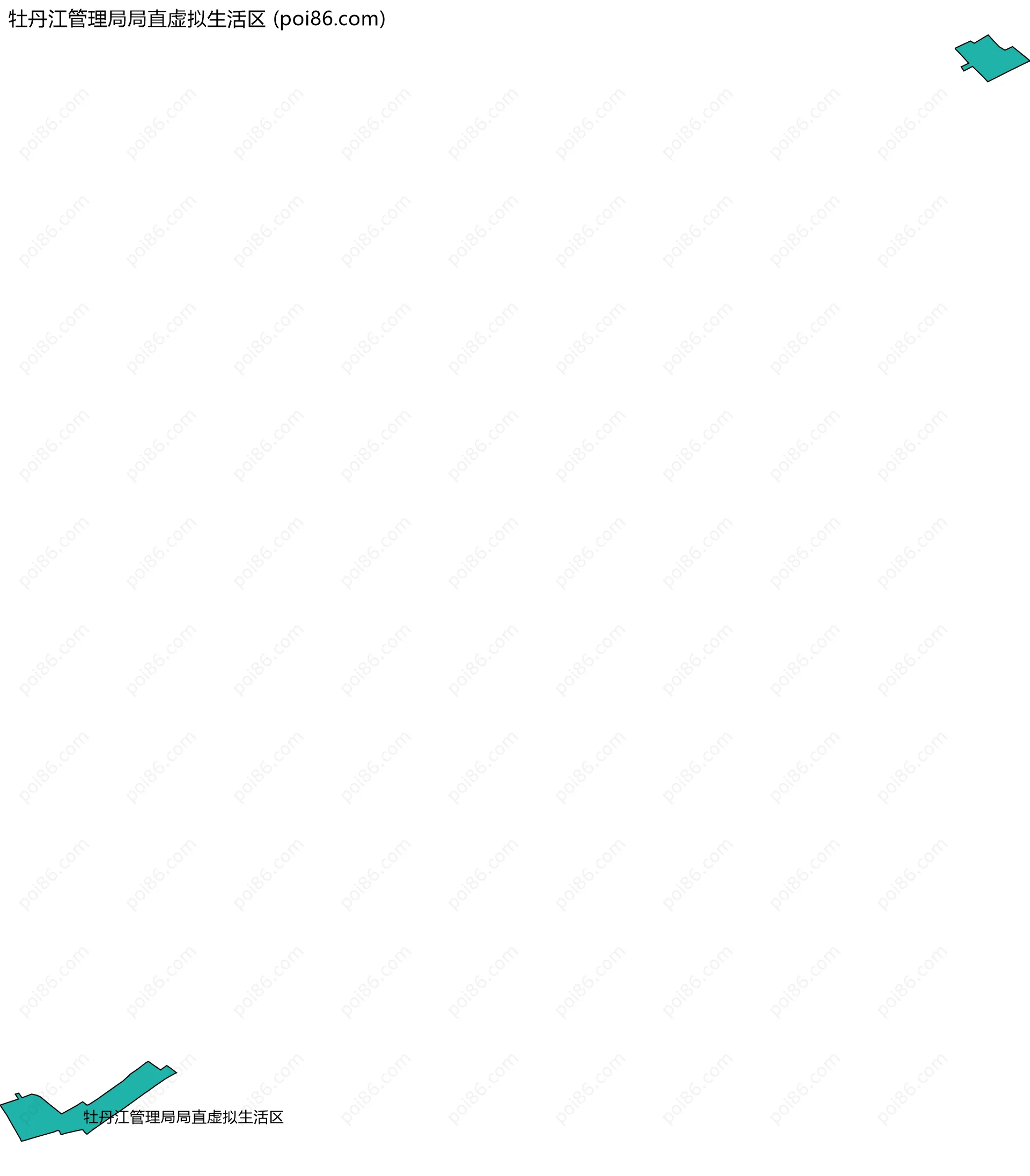 牡丹江管理局局直虚拟生活区边界地图