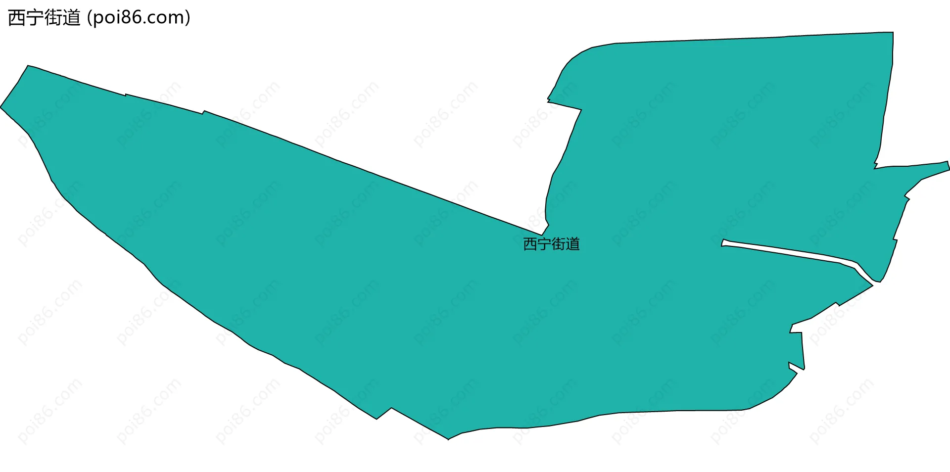 西宁街道边界地图