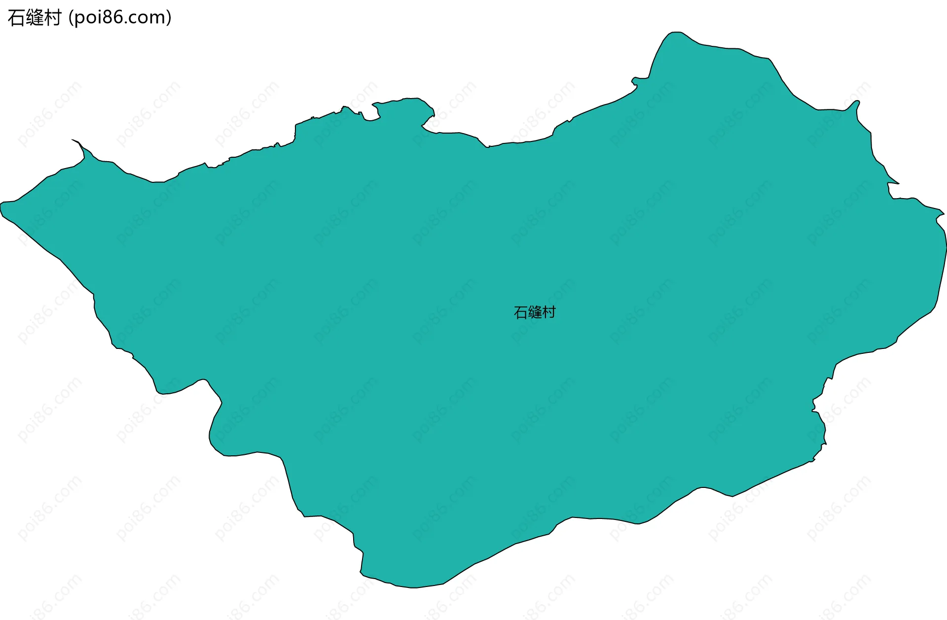 石缝村边界地图