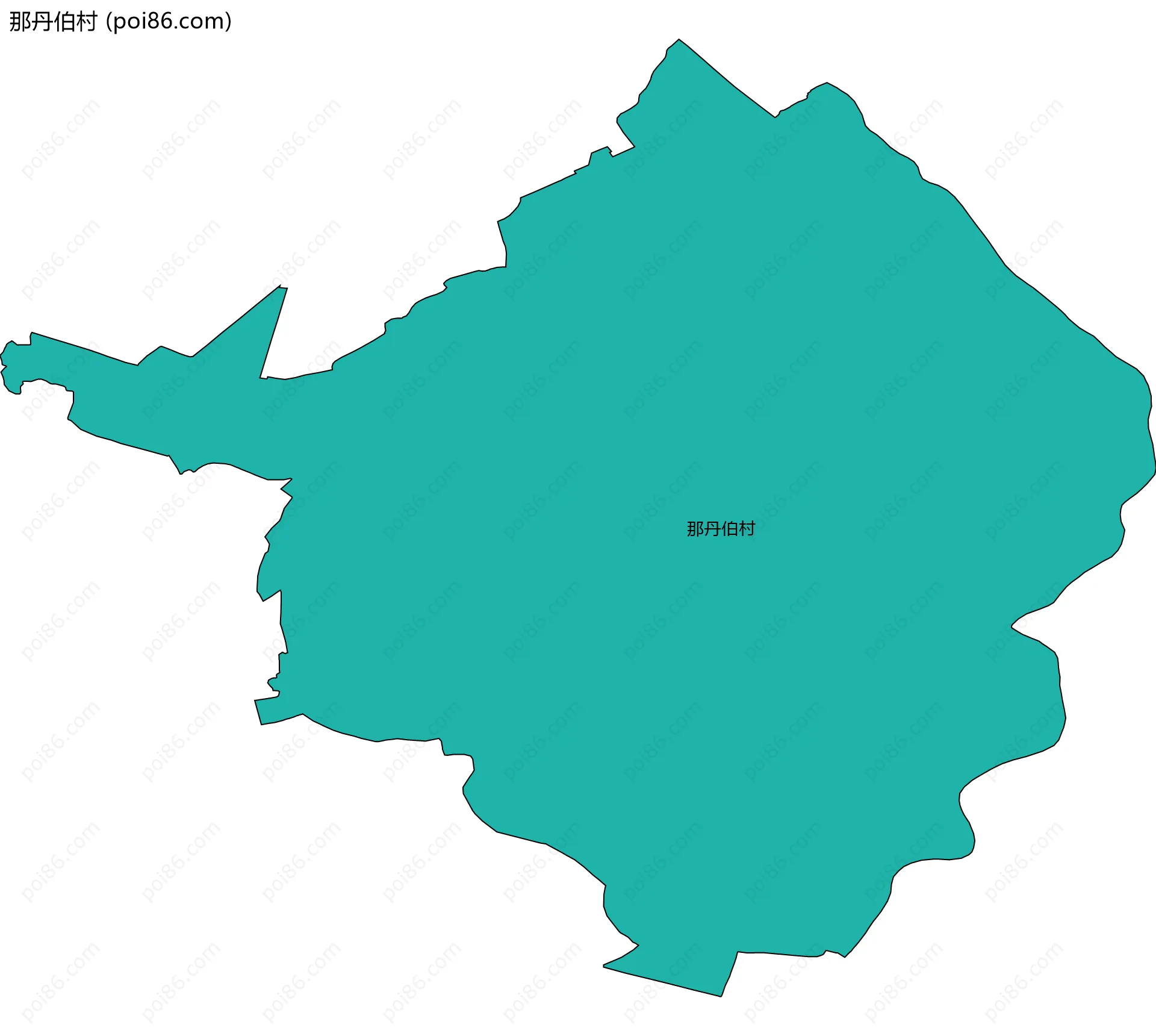 那丹伯村边界地图