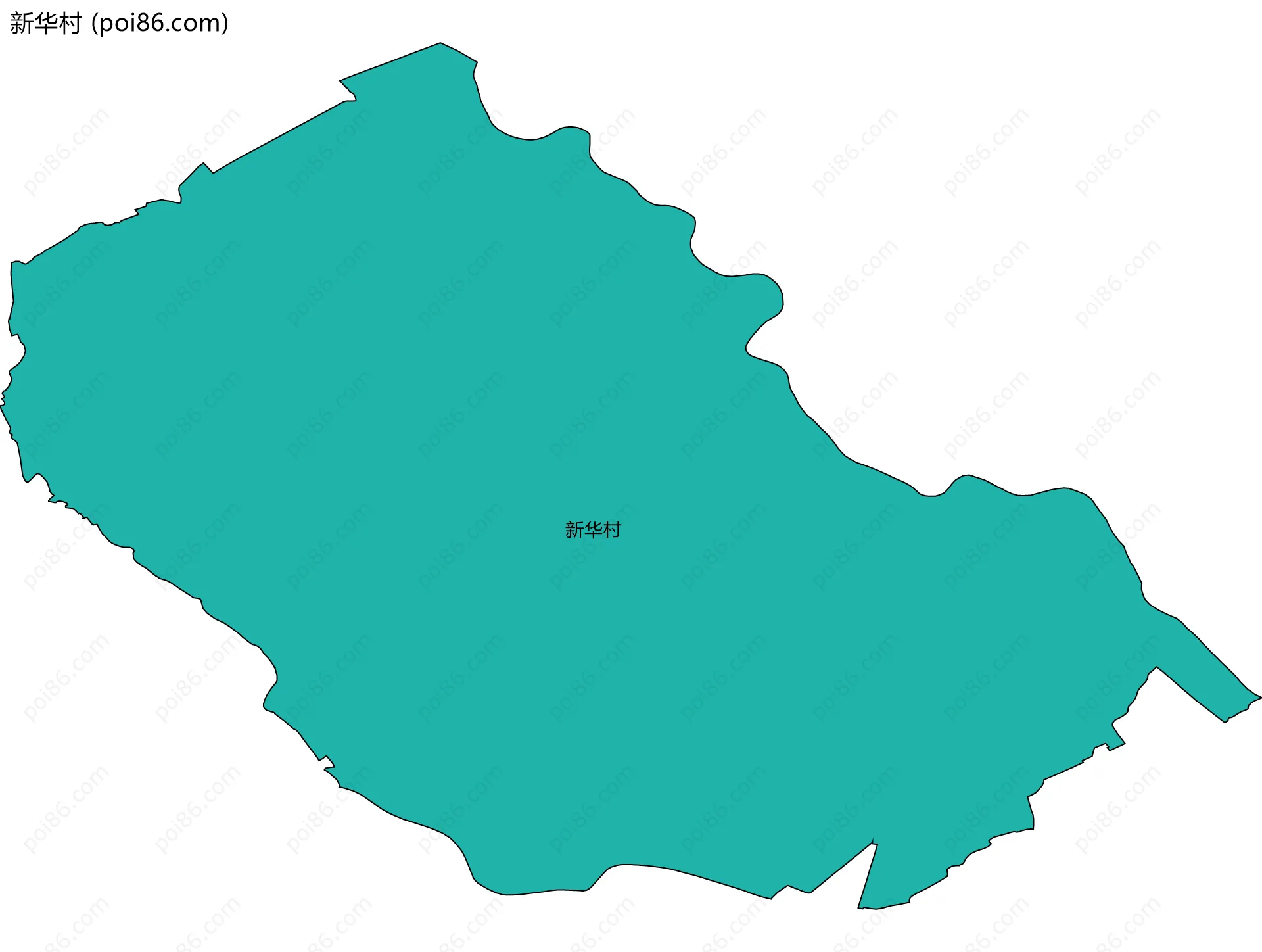新华村边界地图