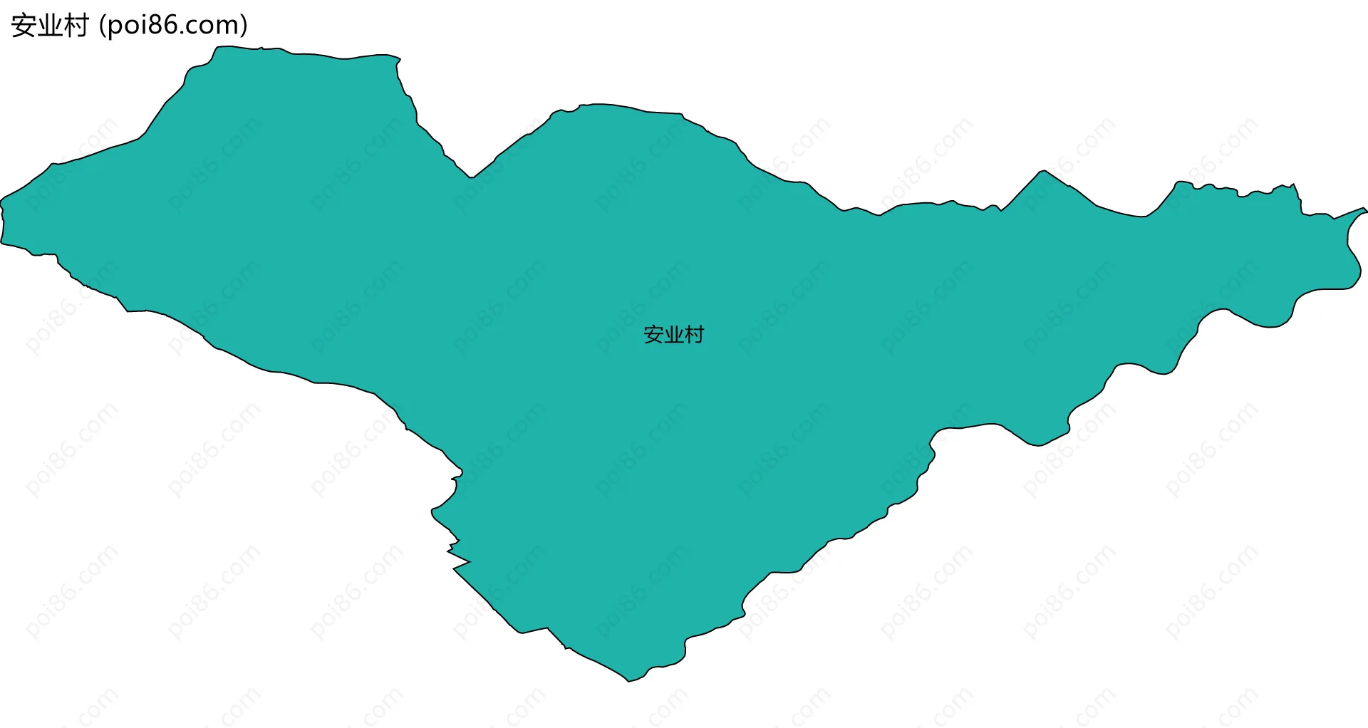 安业村边界地图