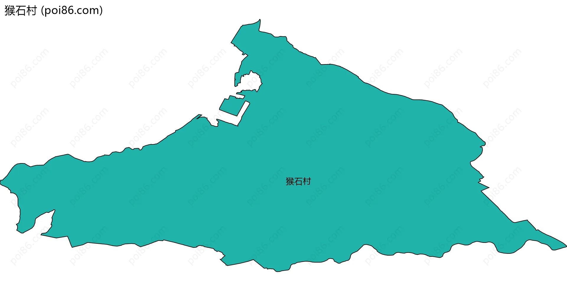 猴石村边界地图