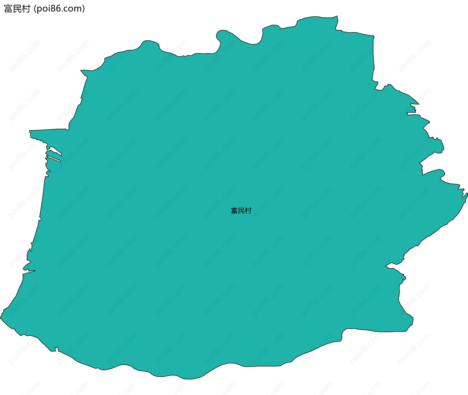 富民村边界地图