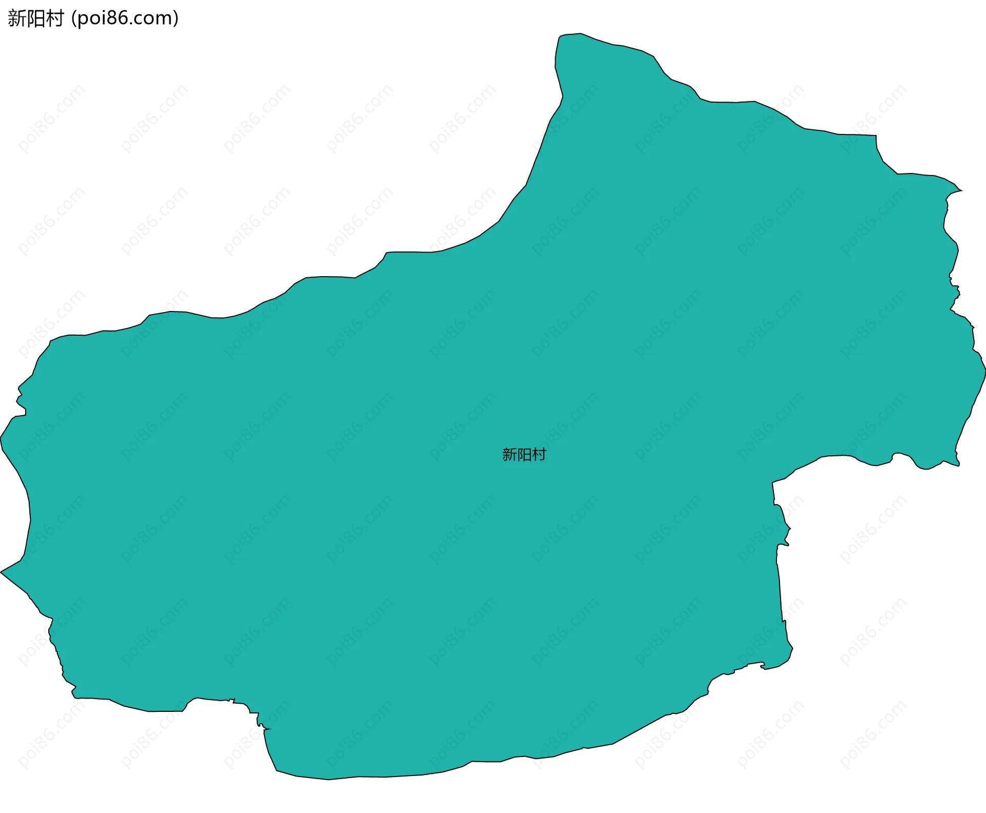 新阳村边界地图