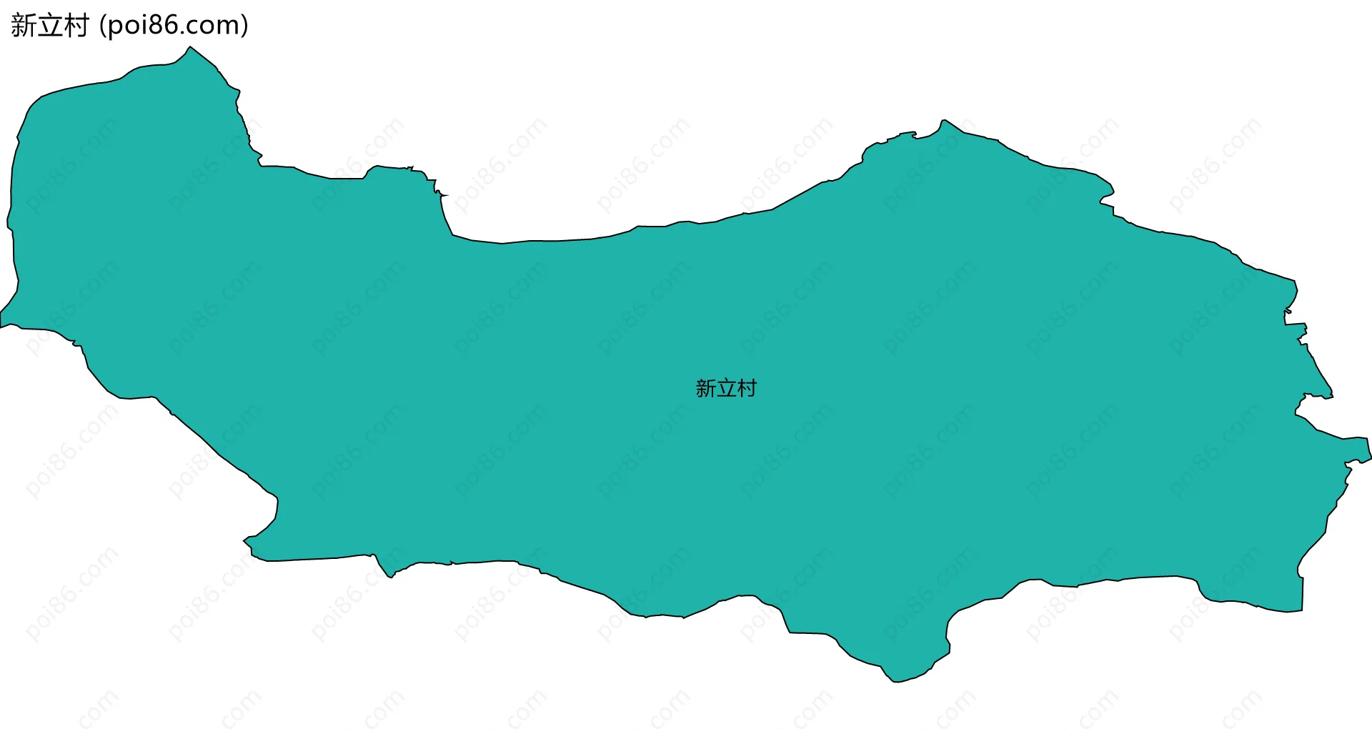 新立村边界地图