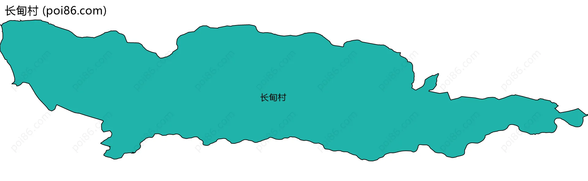 长甸村边界地图