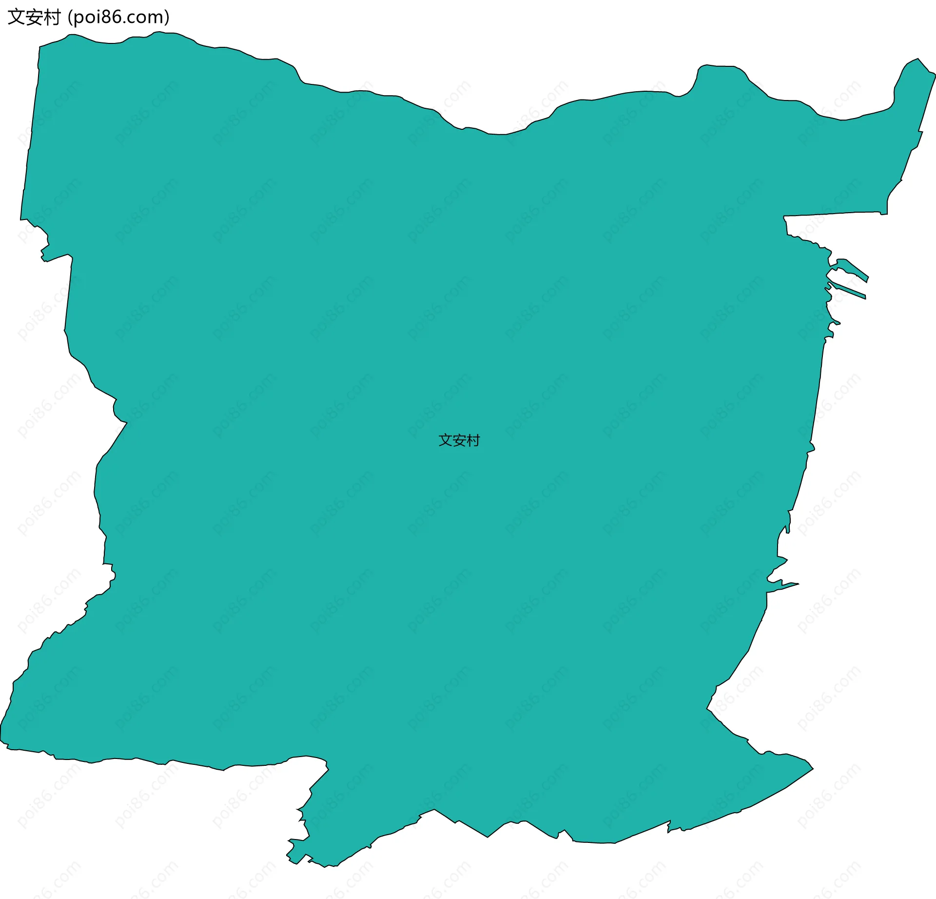 文安村边界地图