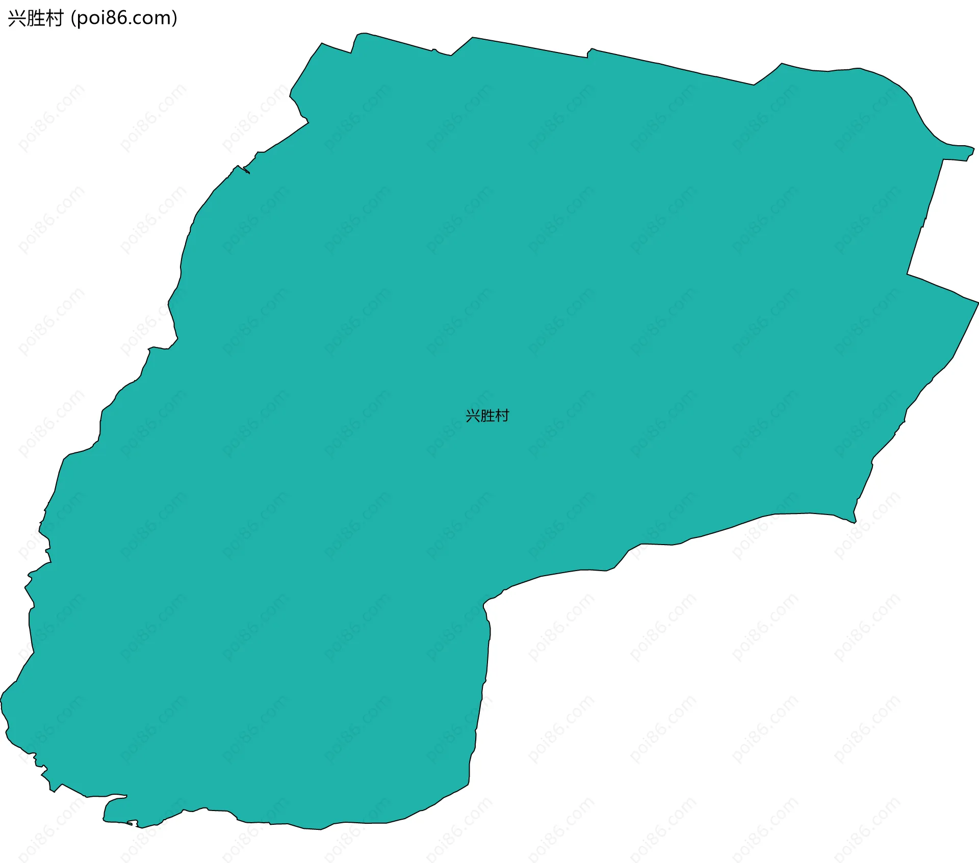 兴胜村边界地图