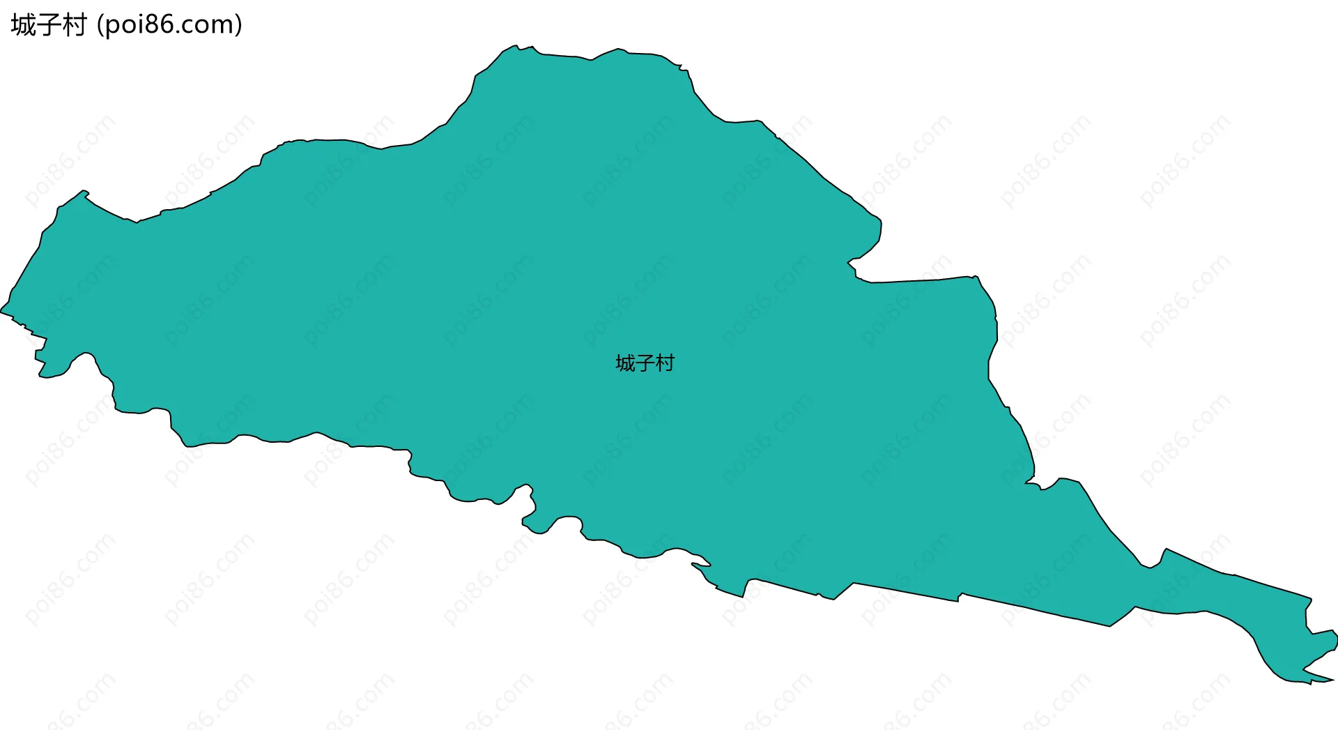 城子村边界地图