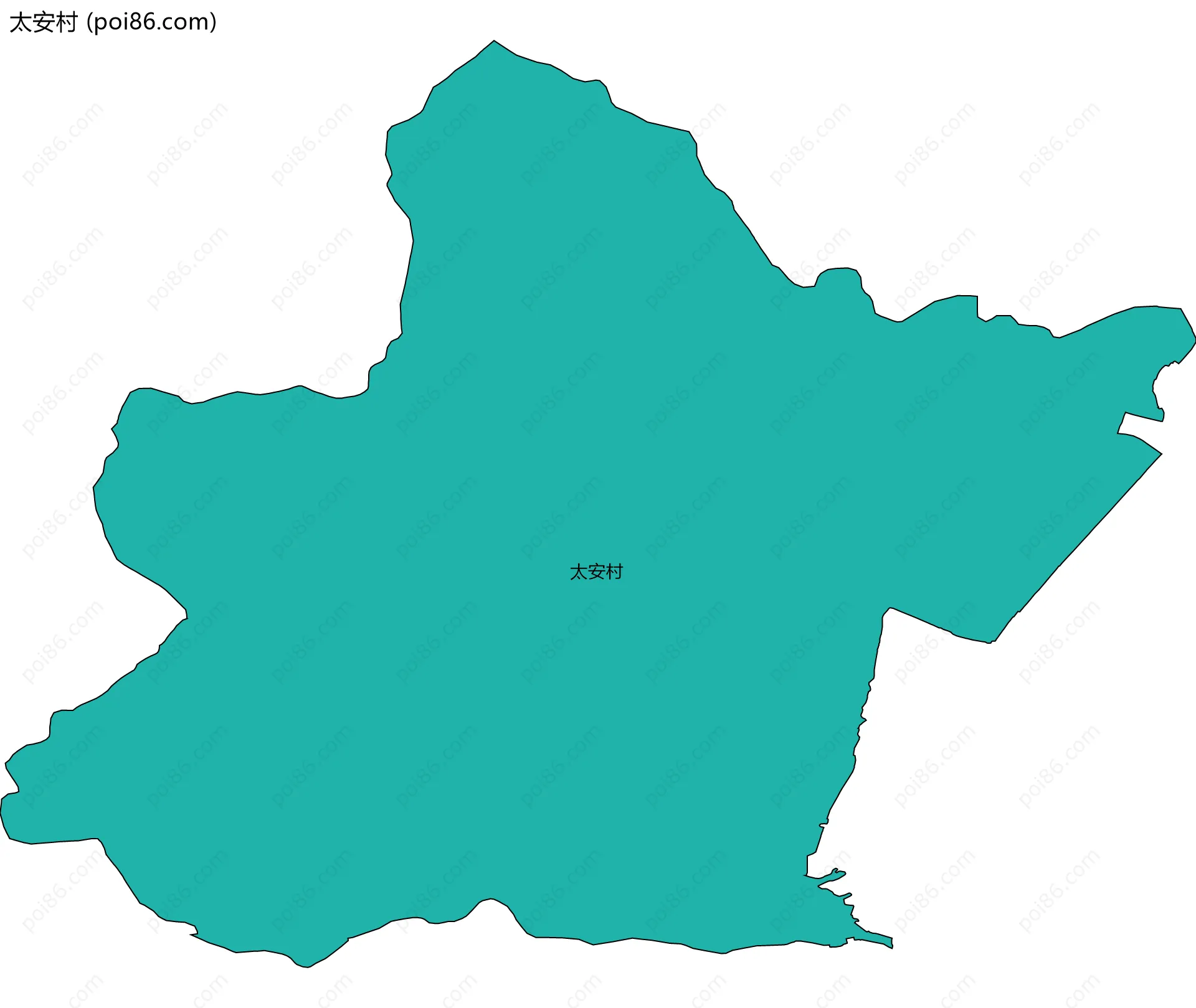 太安村边界地图