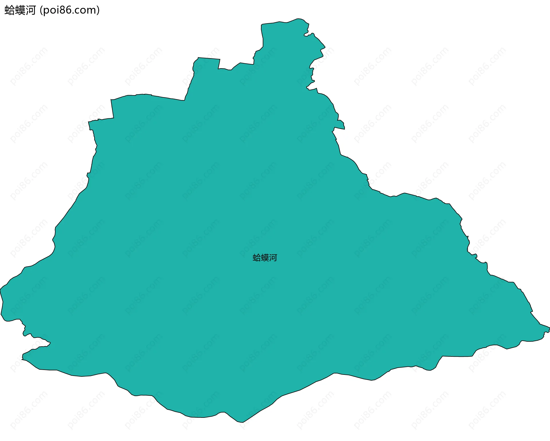 蛤蟆河边界地图