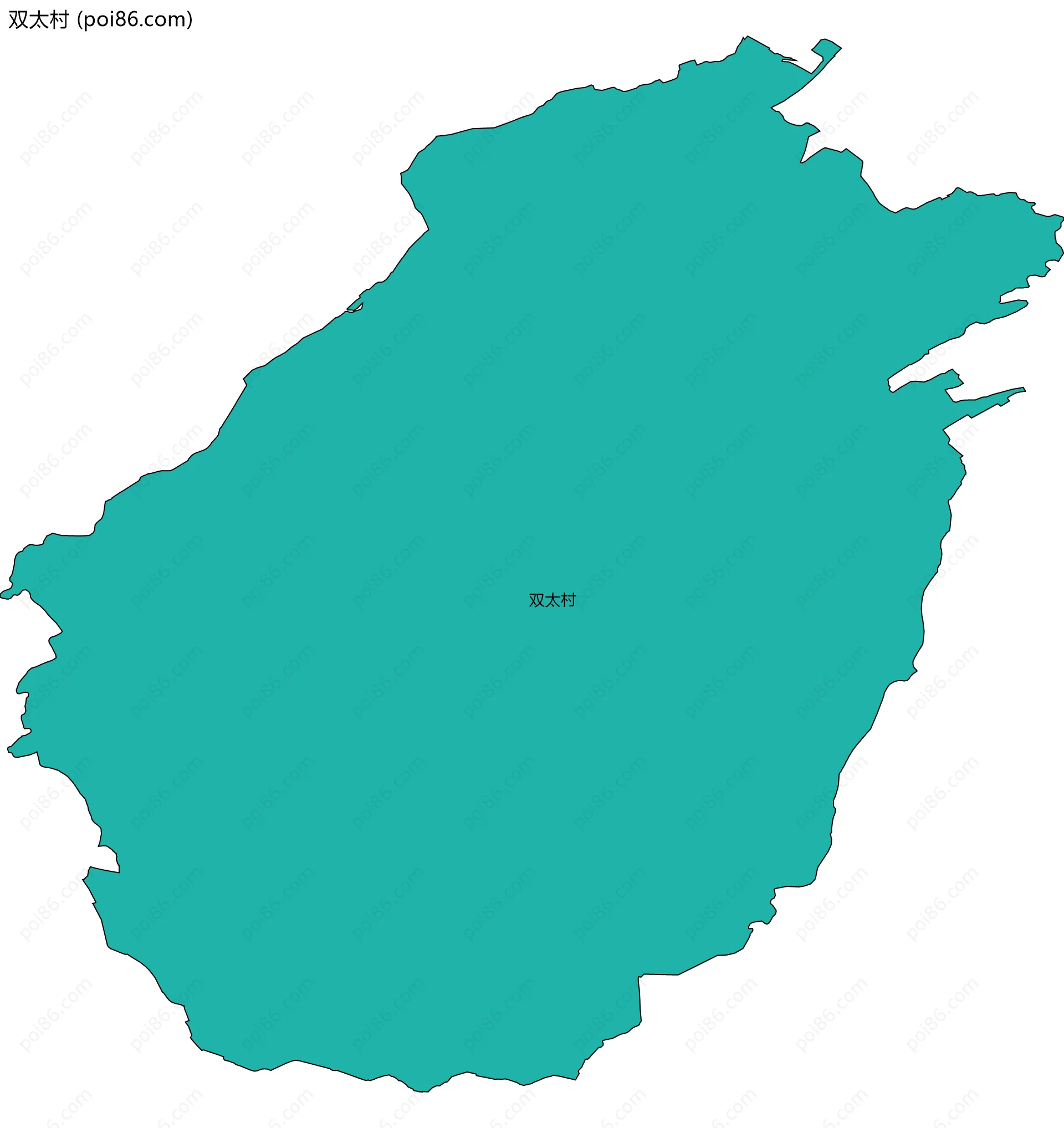 双太村边界地图