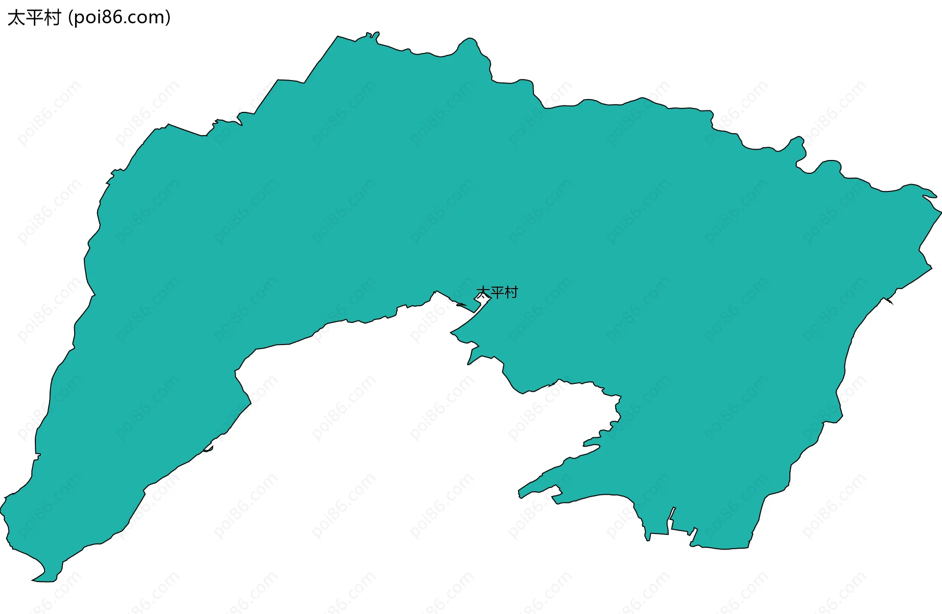 太平村边界地图