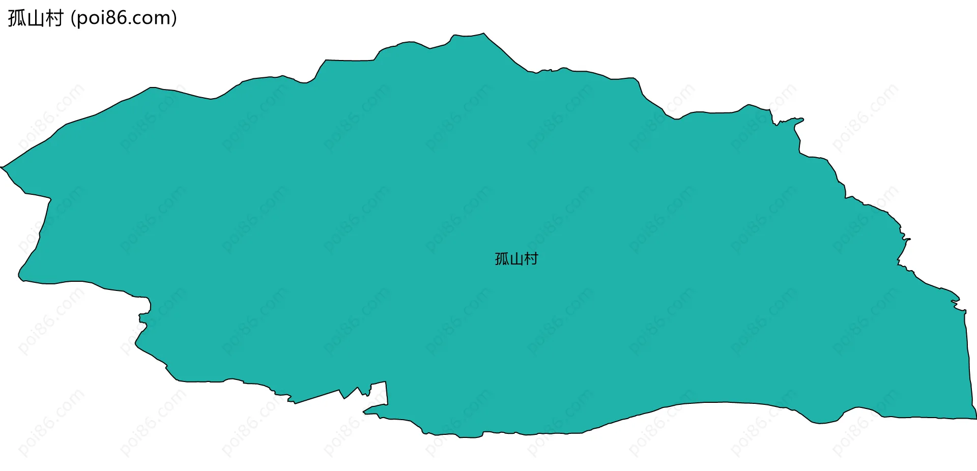 孤山村边界地图