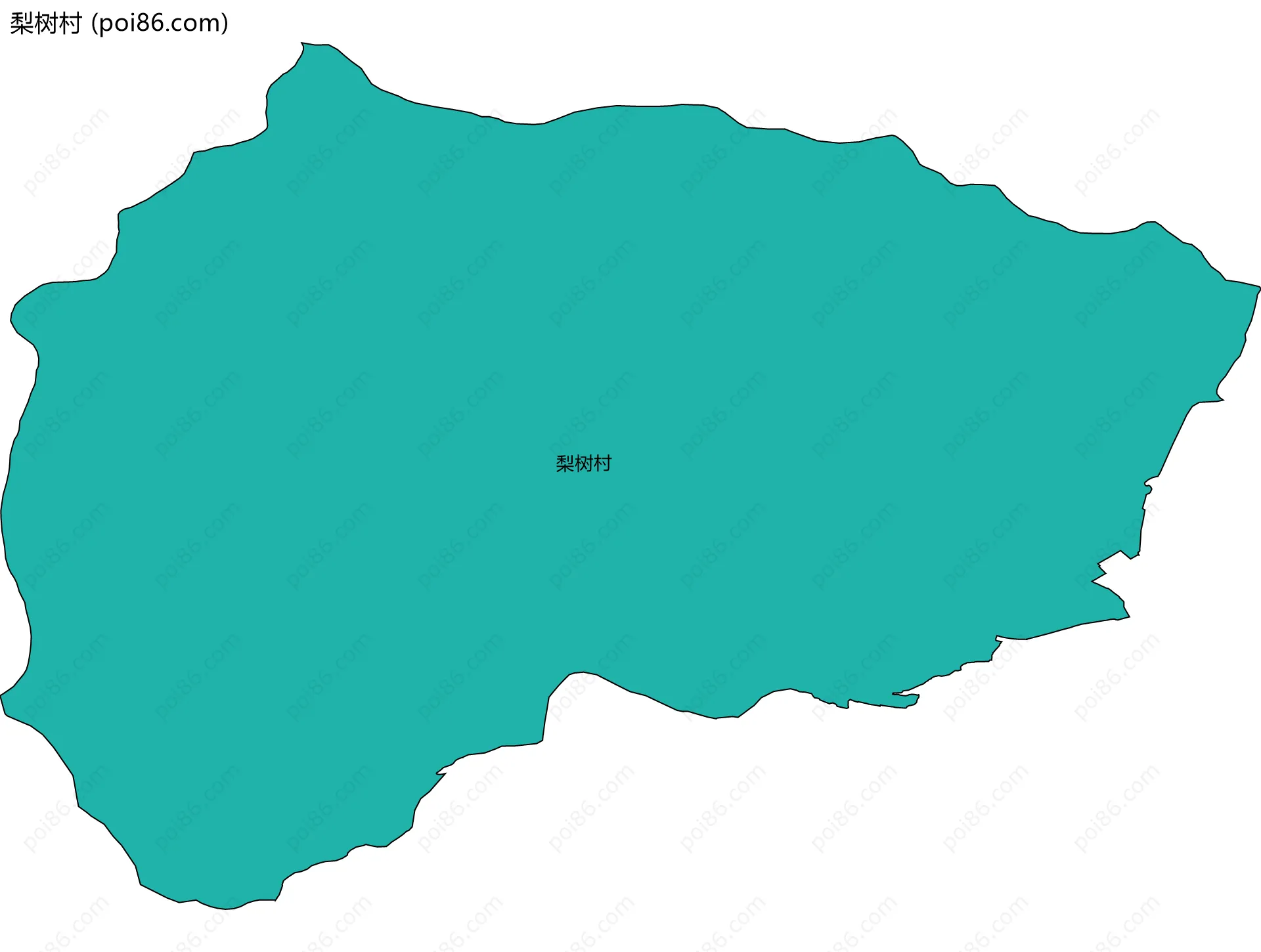 梨树村边界地图