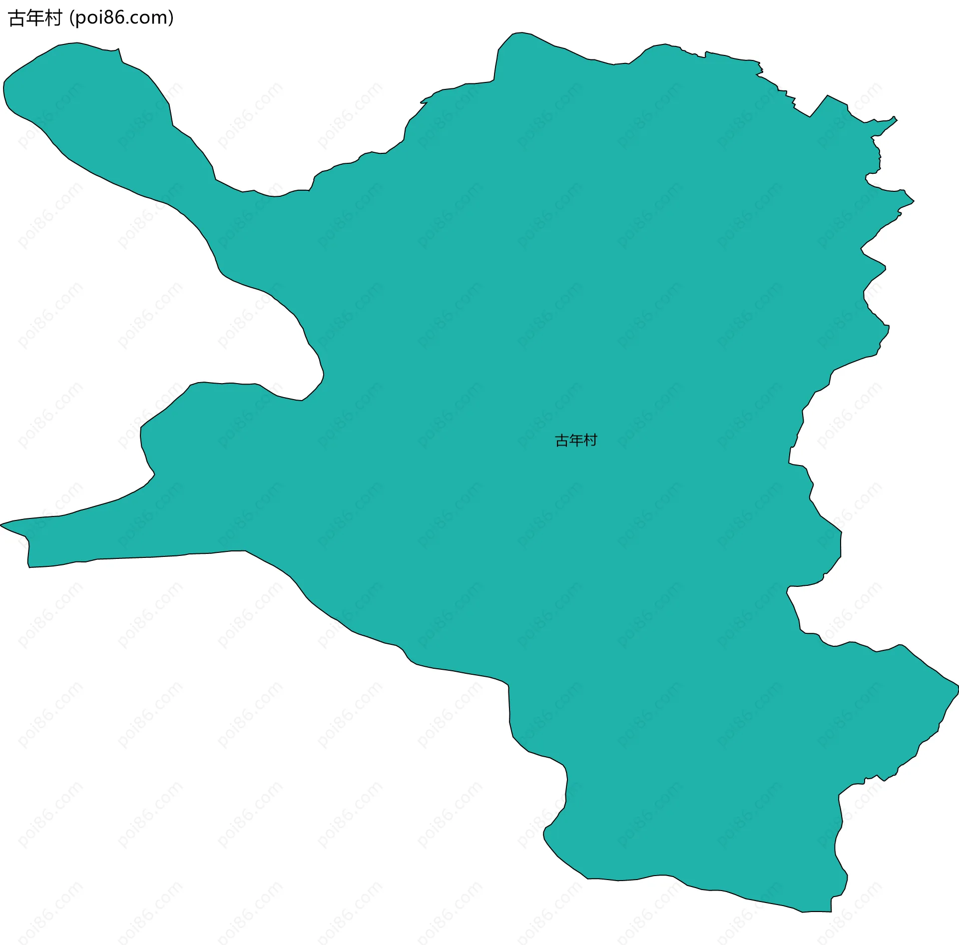 古年村边界地图