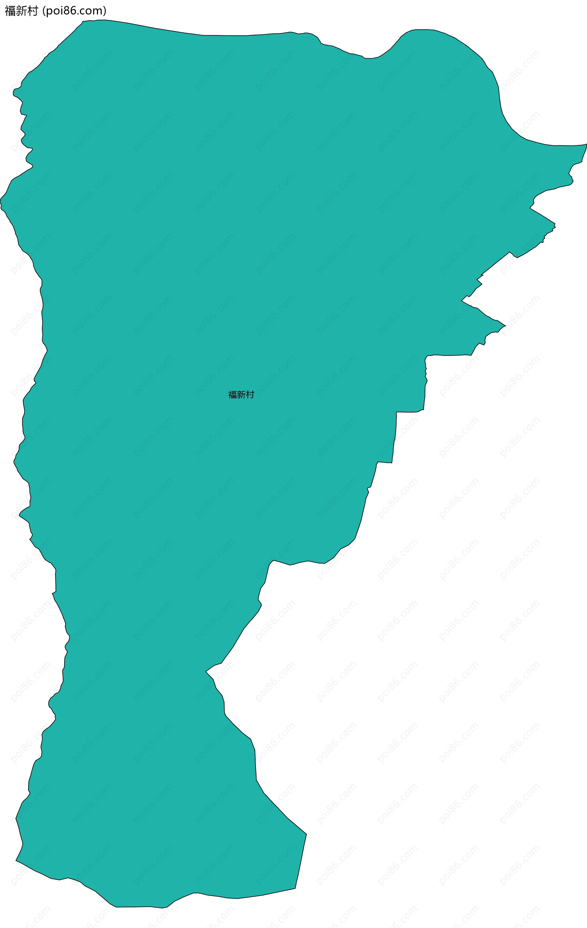 福新村边界地图