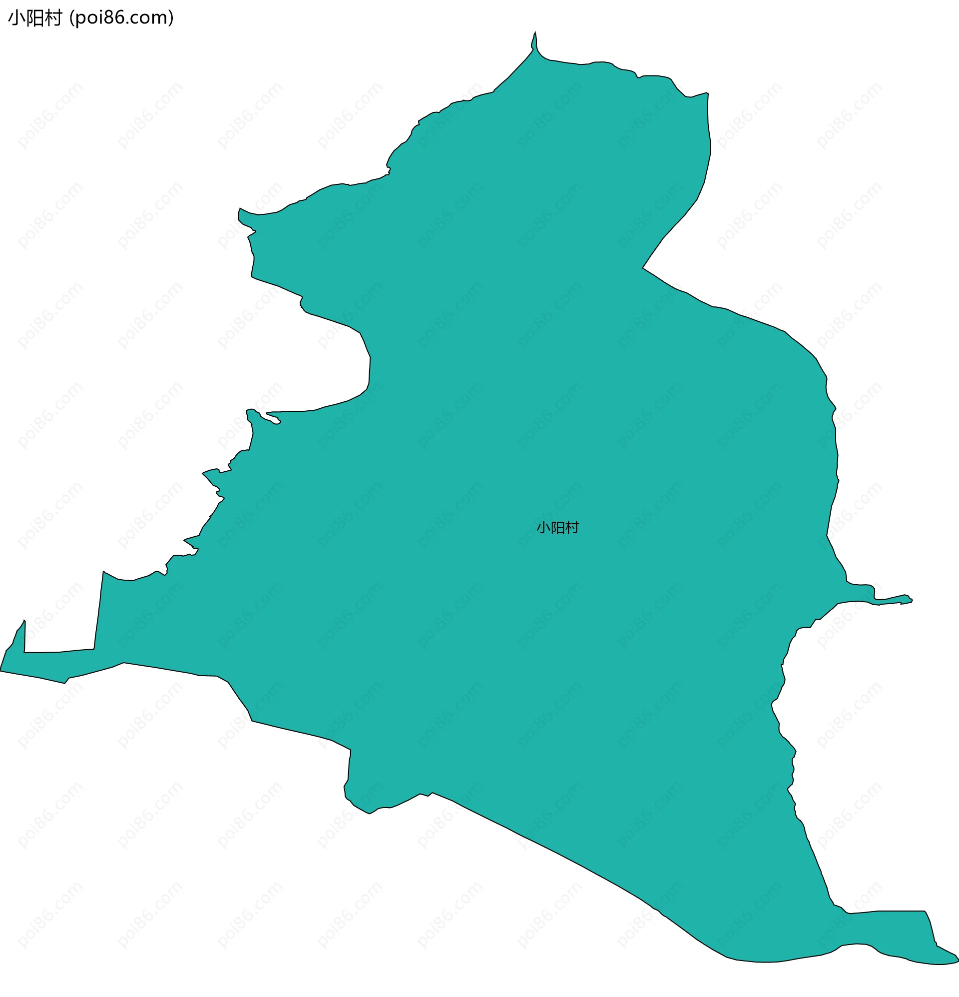 小阳村边界地图