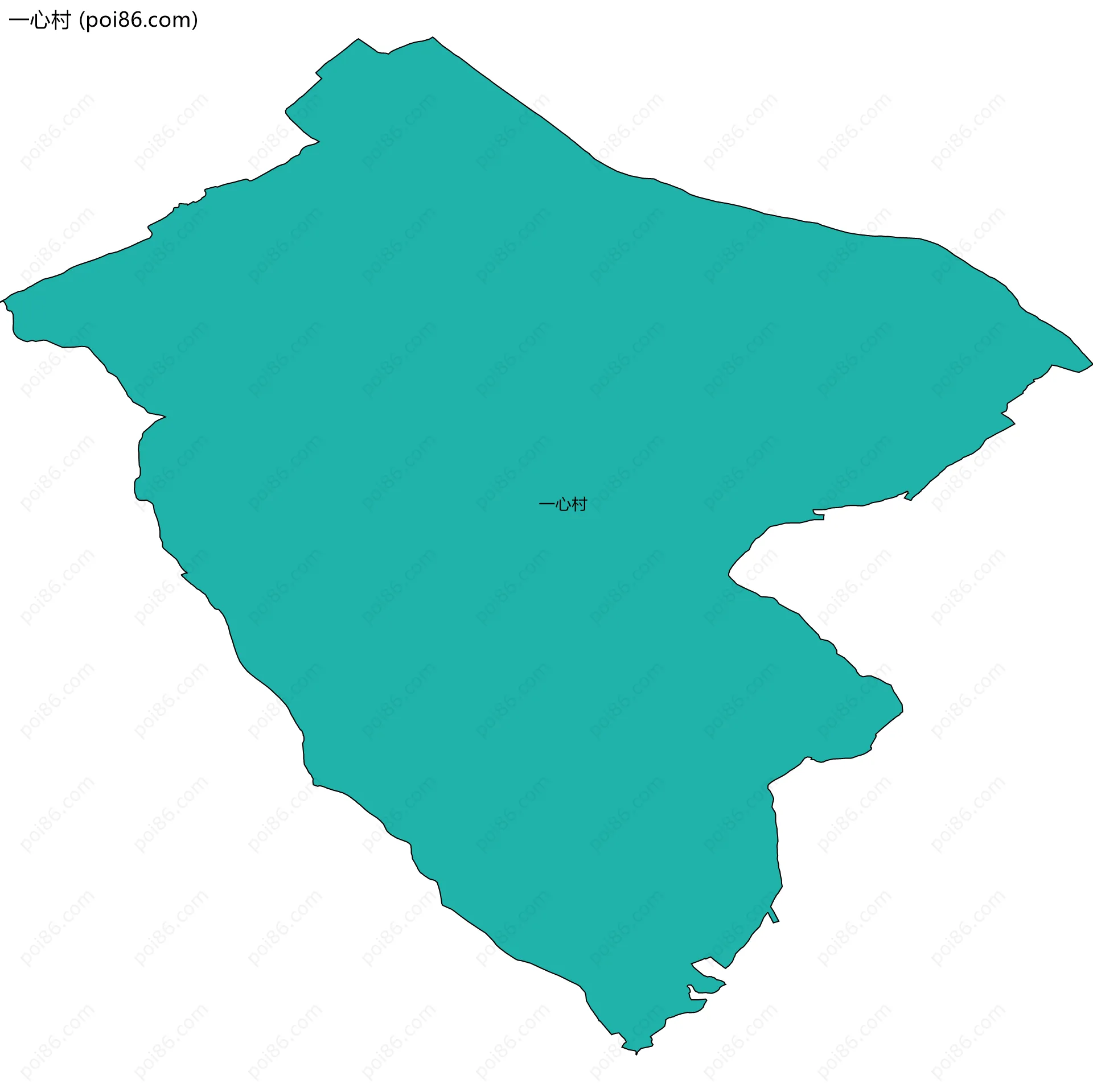 一心村边界地图