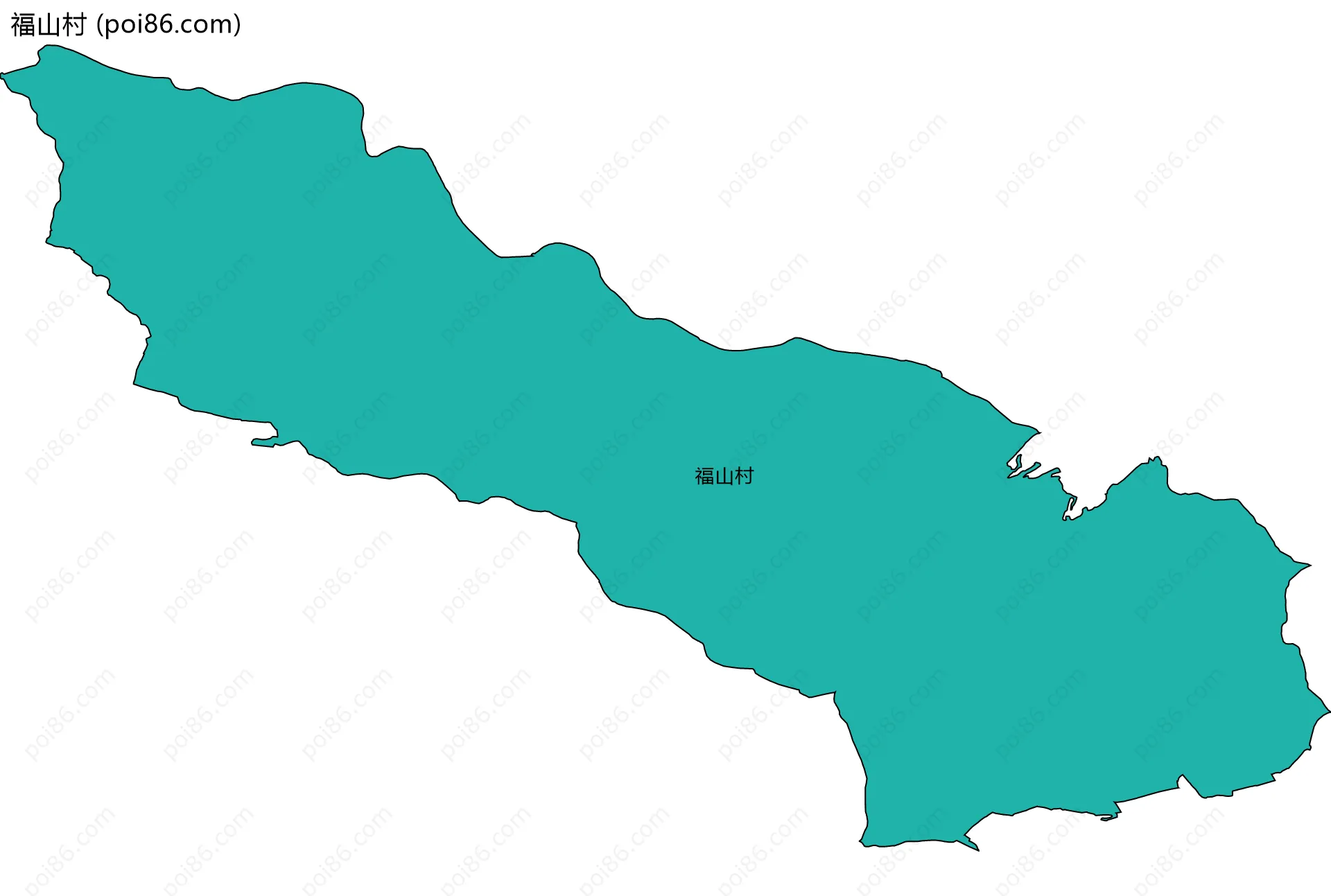 福山村边界地图