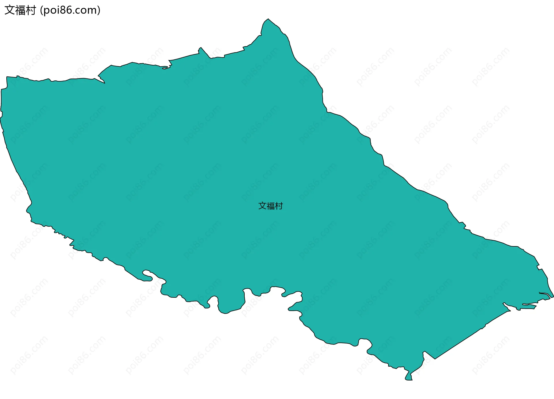 文福村边界地图