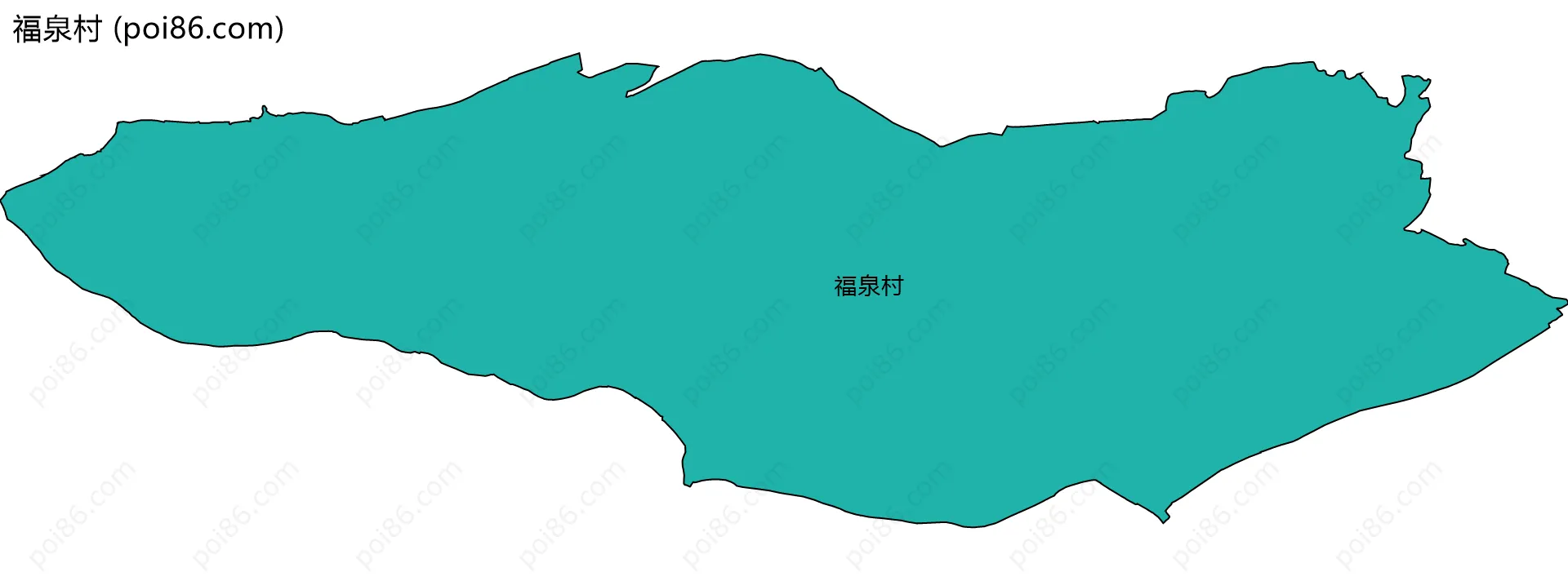 福泉村边界地图