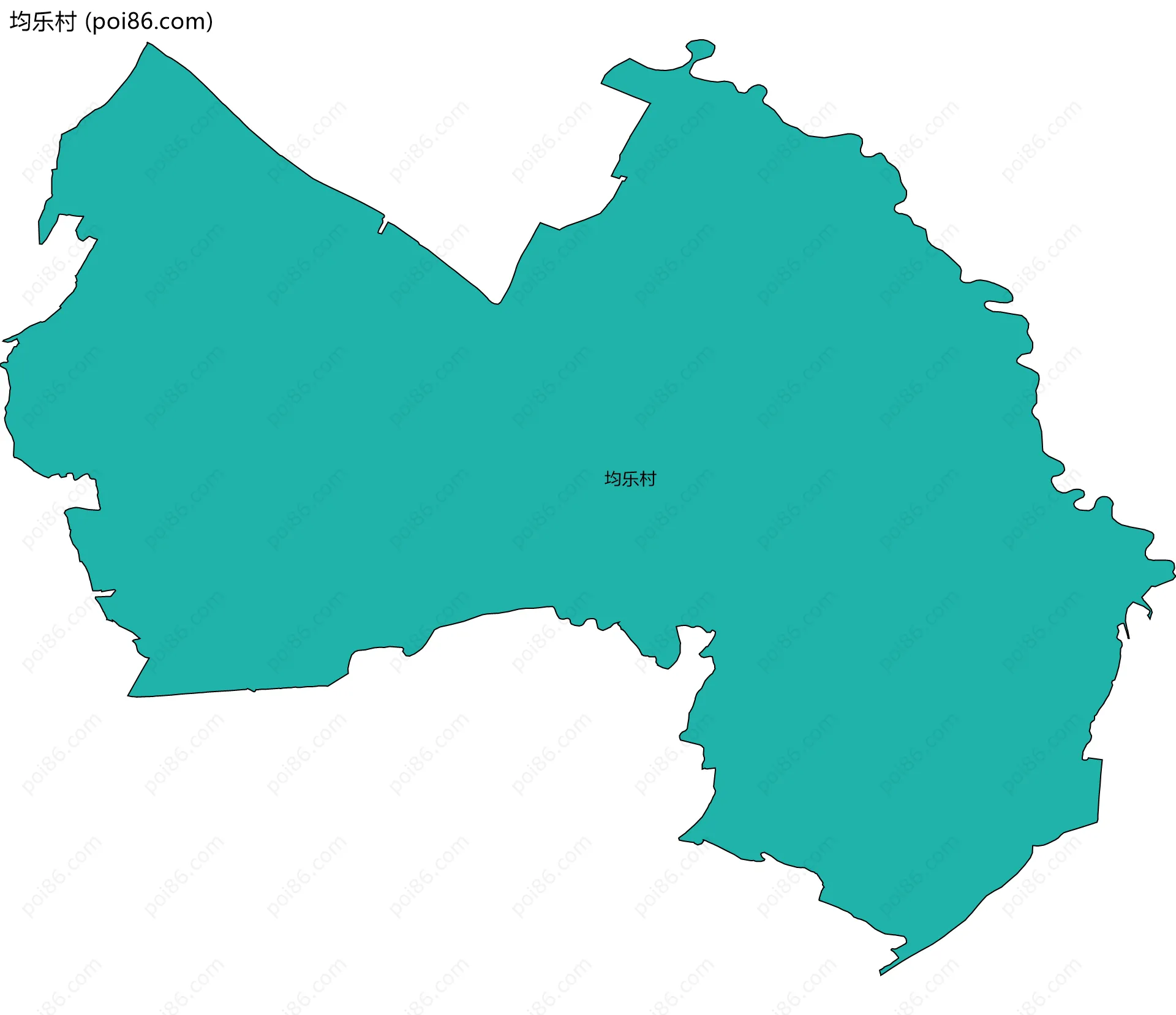 均乐村边界地图