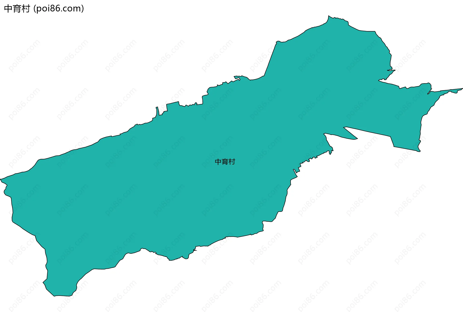 中育村边界地图