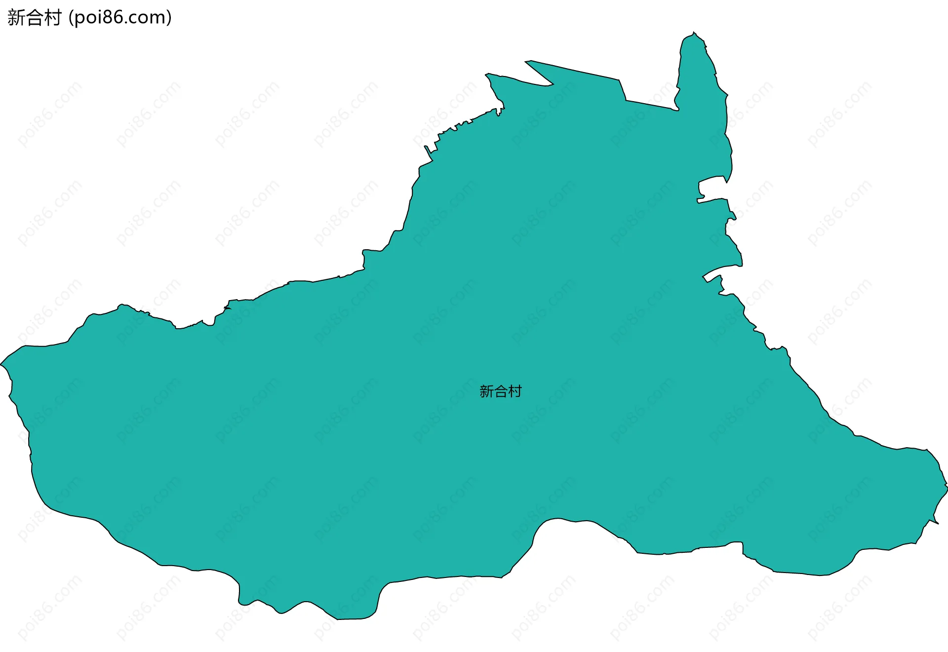 新合村边界地图