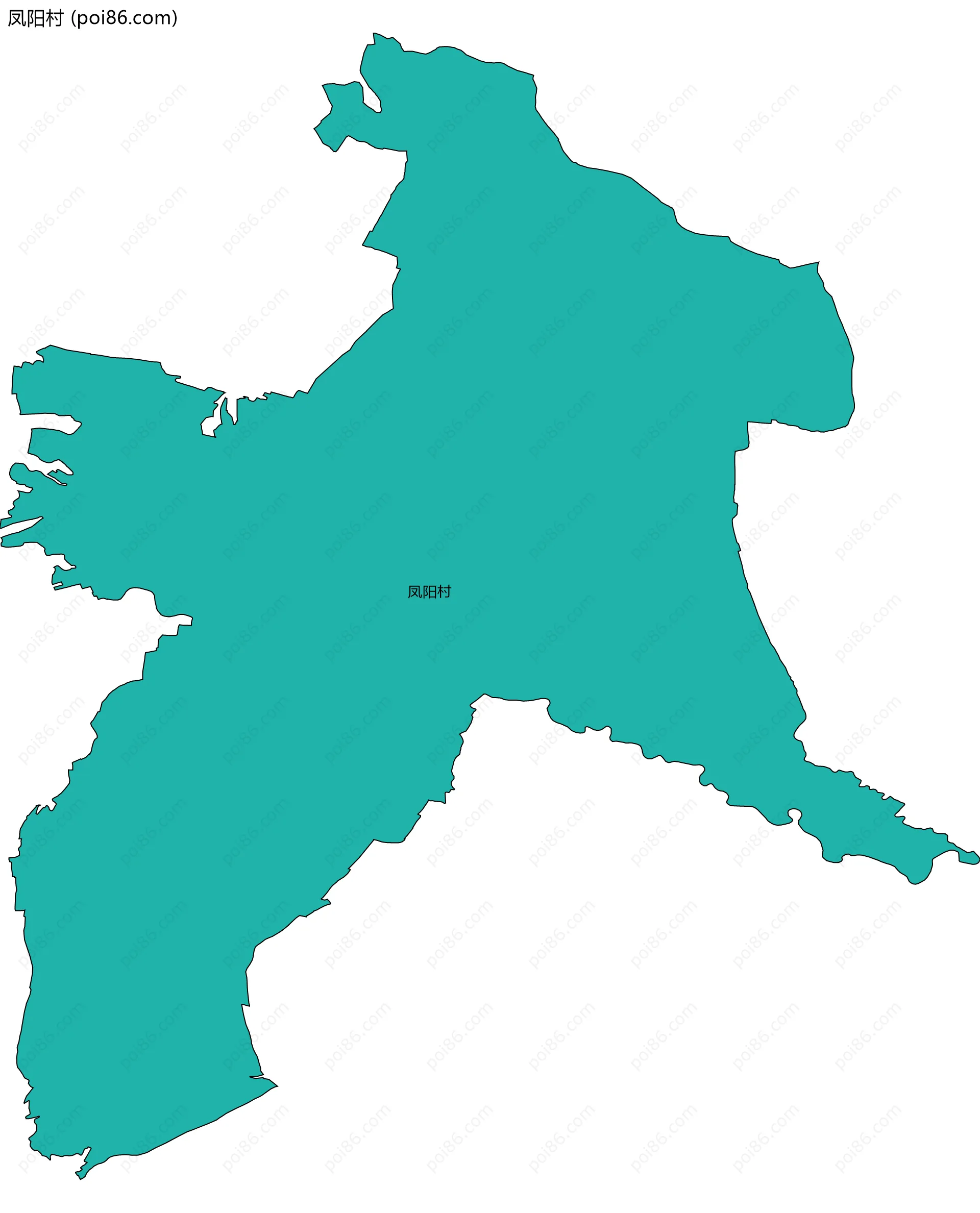 凤阳村边界地图