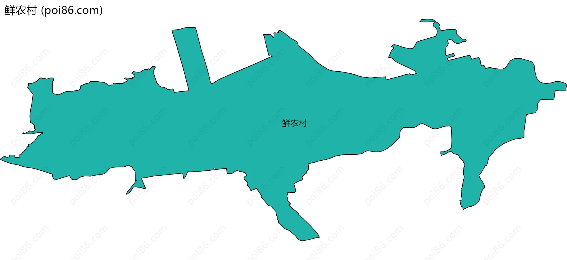 鲜农村边界地图