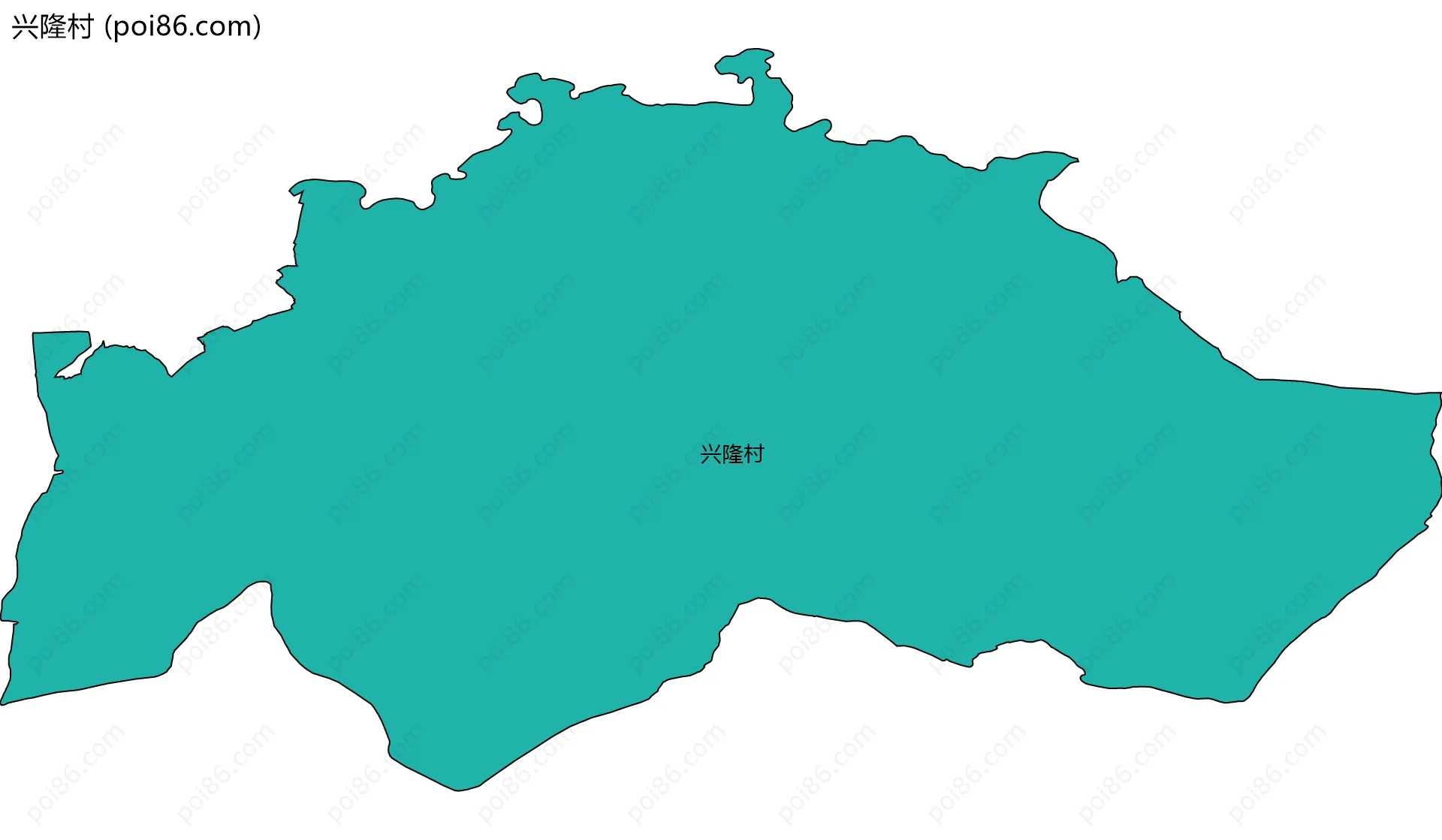 兴隆村边界地图