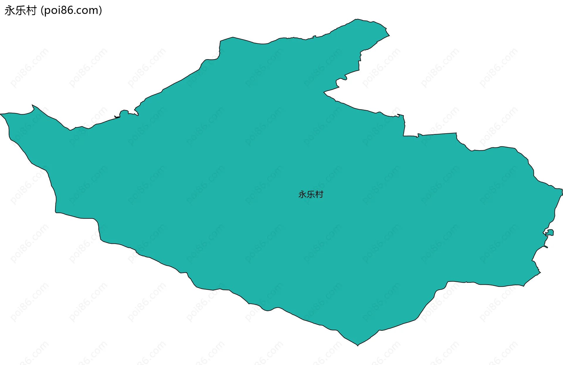 永乐村边界地图