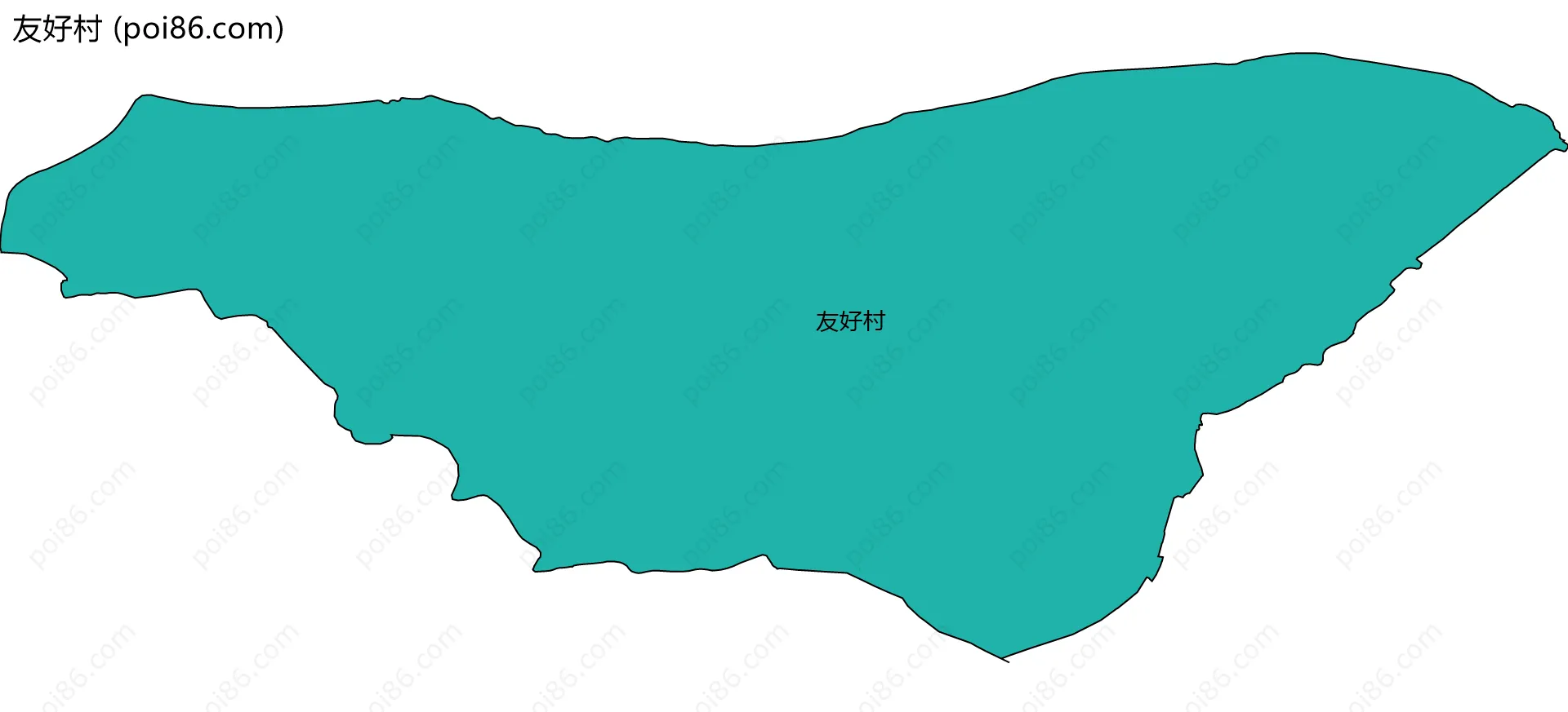 友好村边界地图