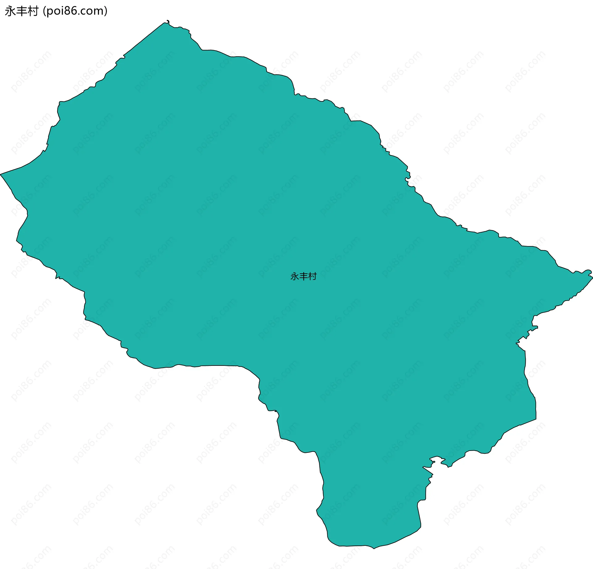 永丰村边界地图