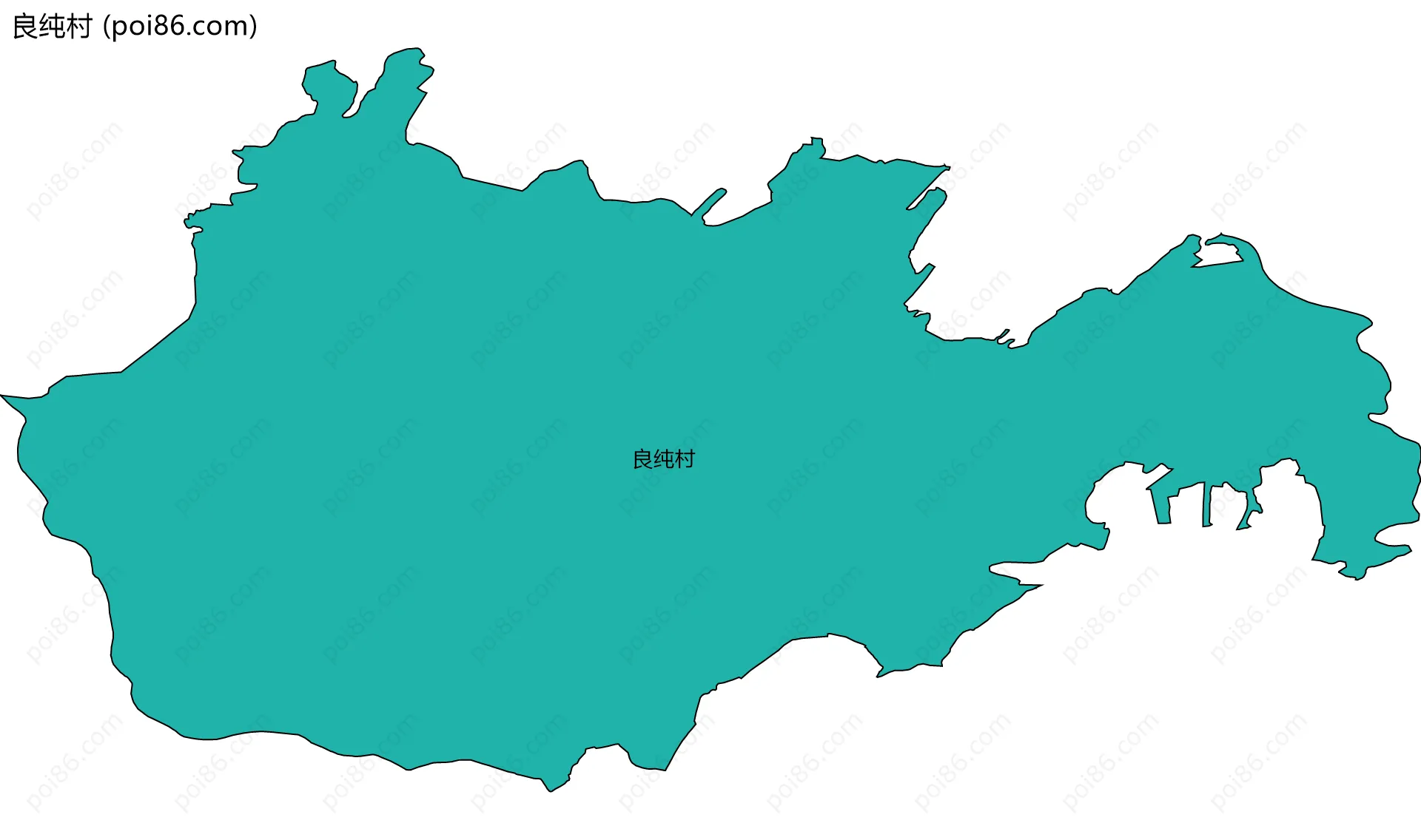 良纯村边界地图