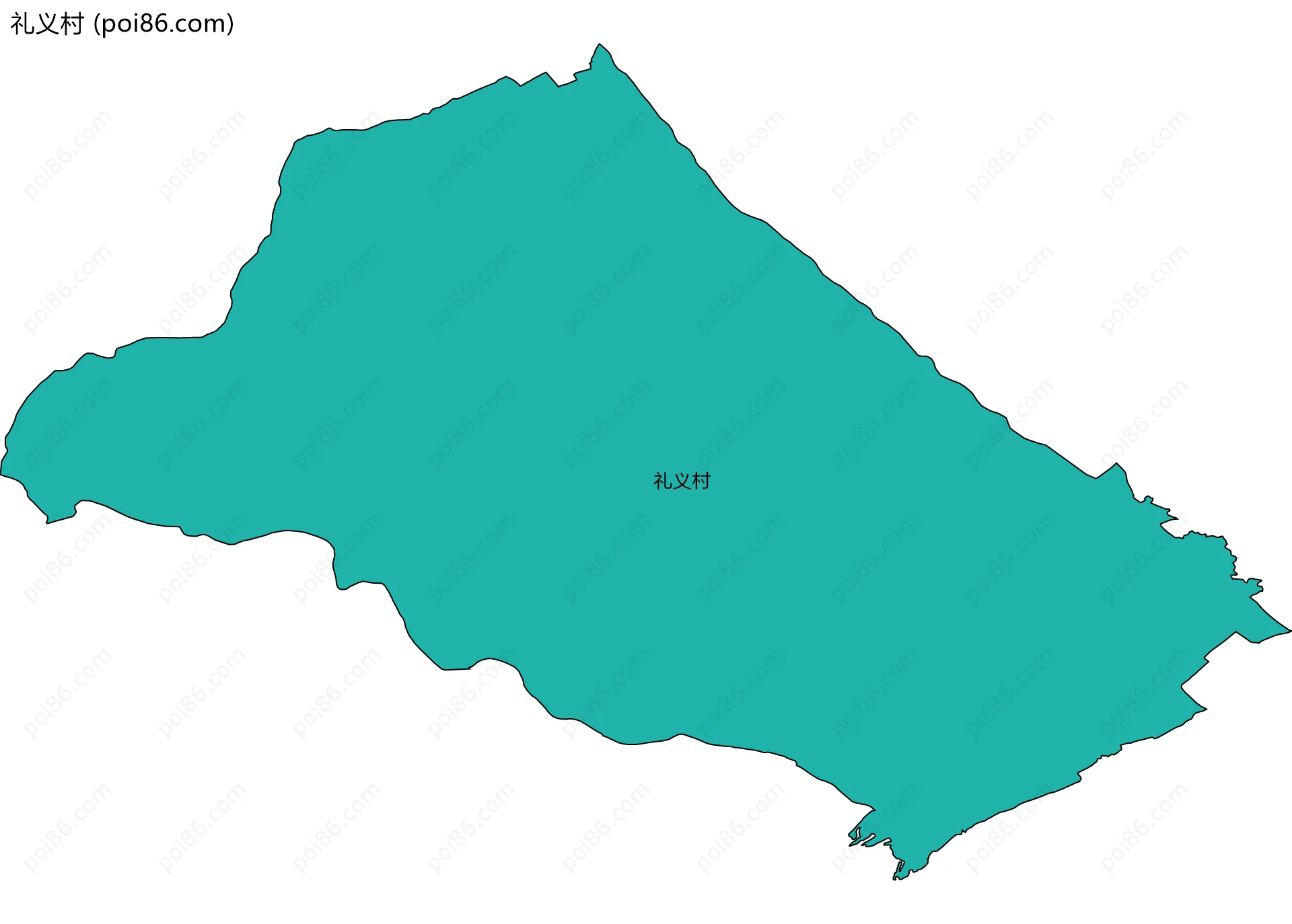 礼义村边界地图