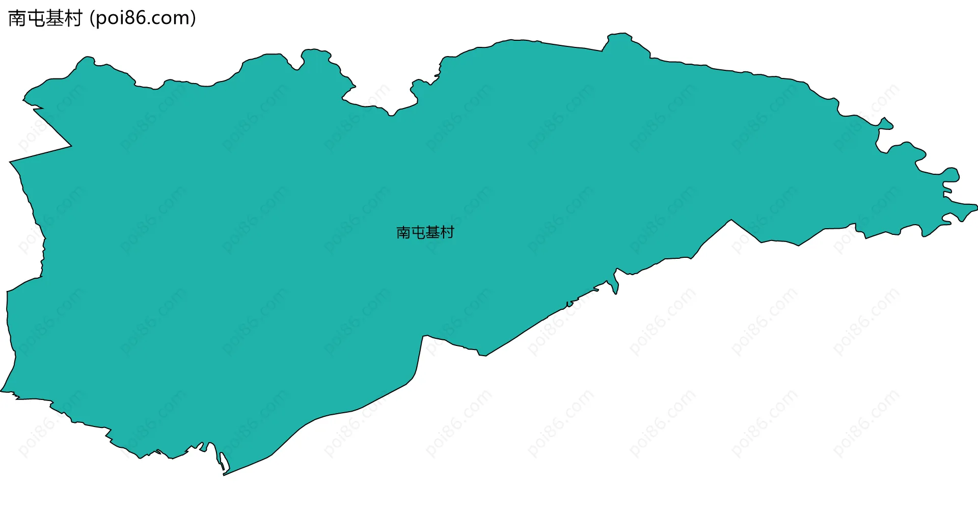 南屯基村边界地图