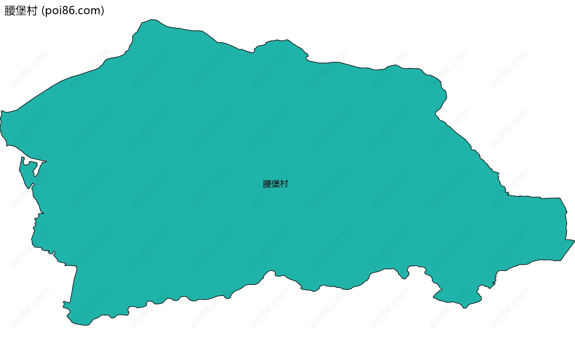 腰堡村边界地图