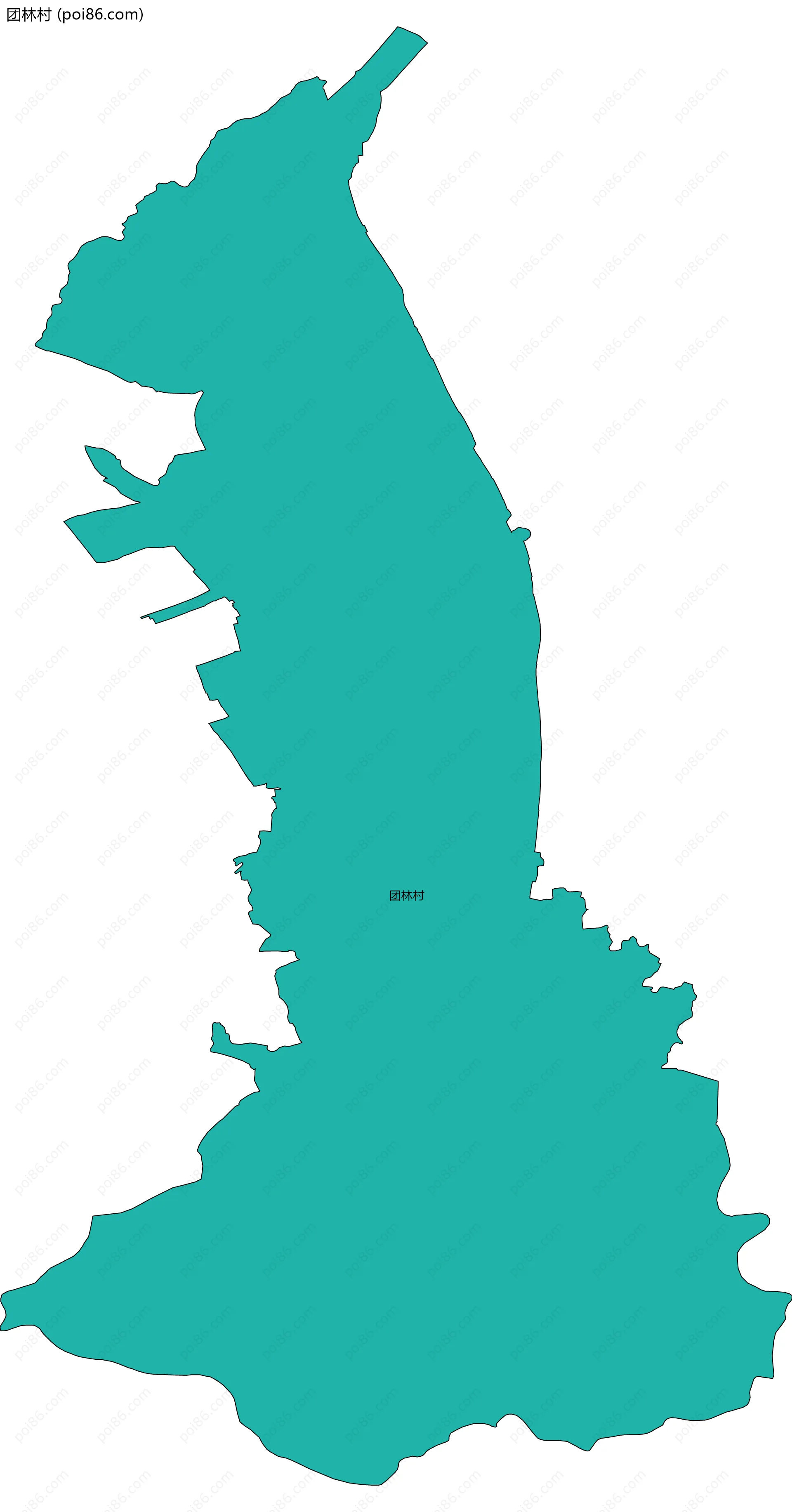 团林村边界地图