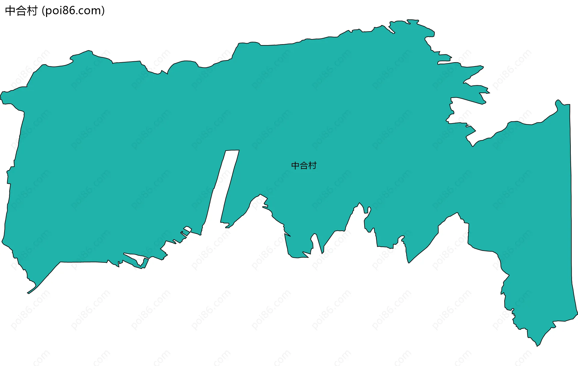 中合村边界地图