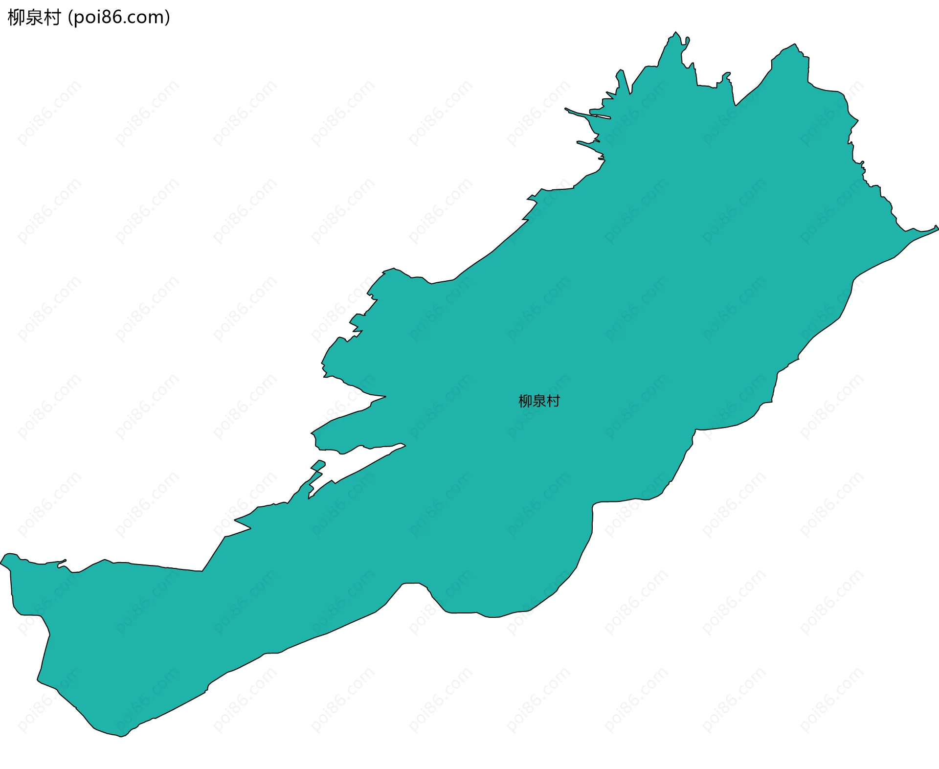柳泉村边界地图