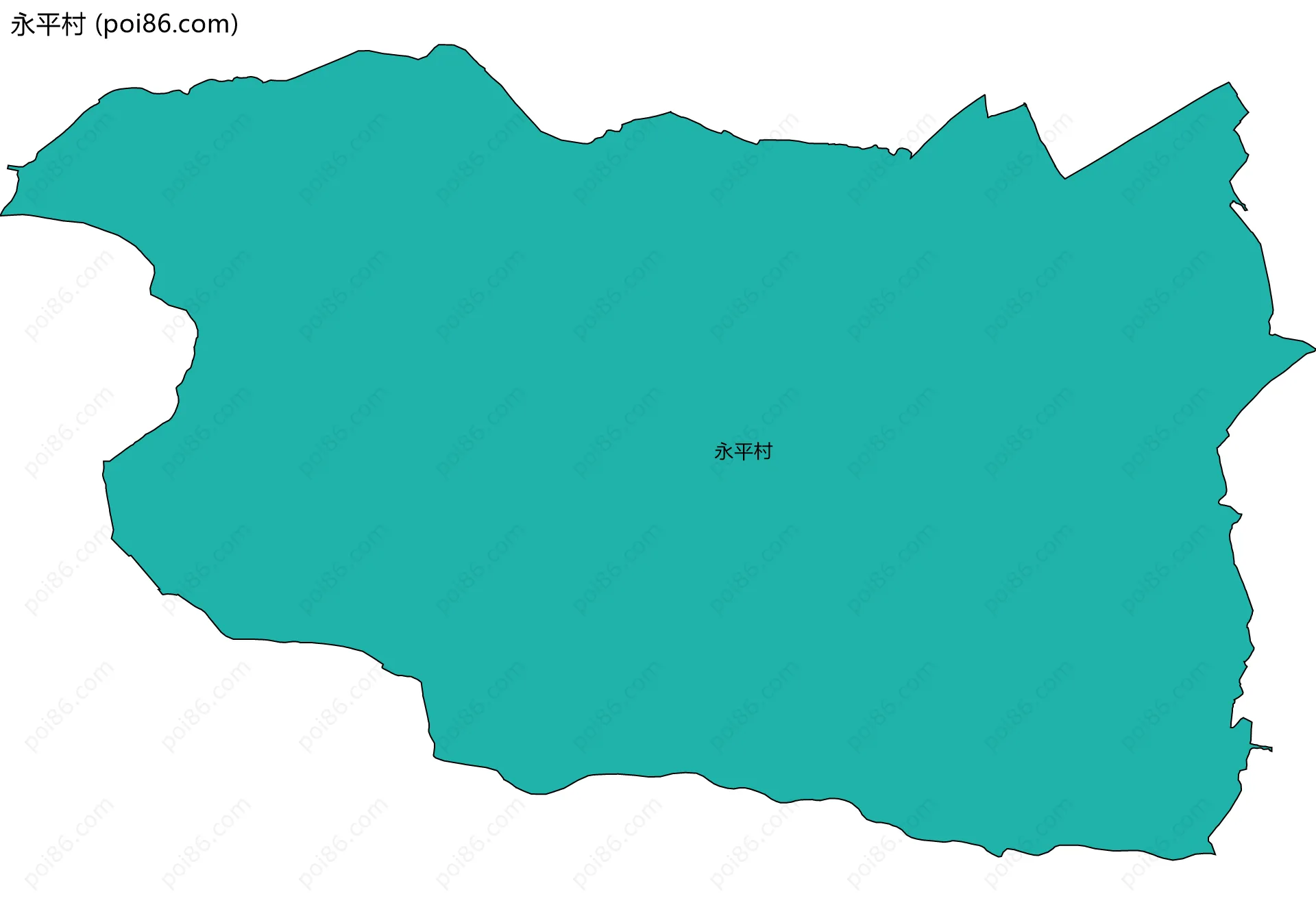 永平村边界地图