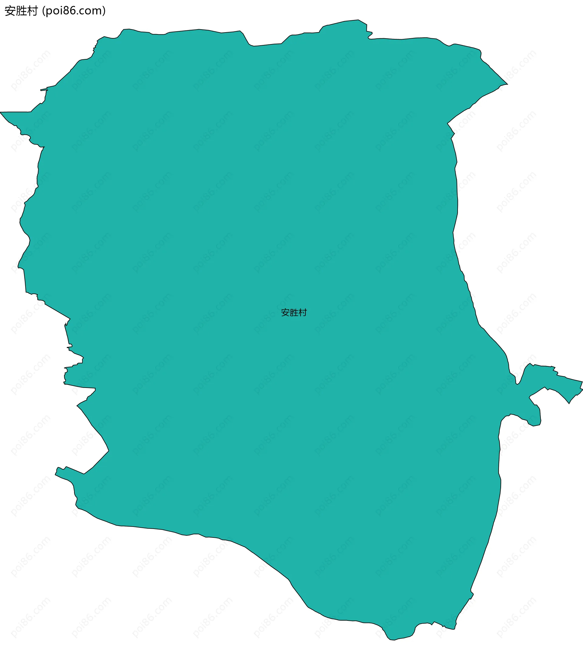 安胜村边界地图