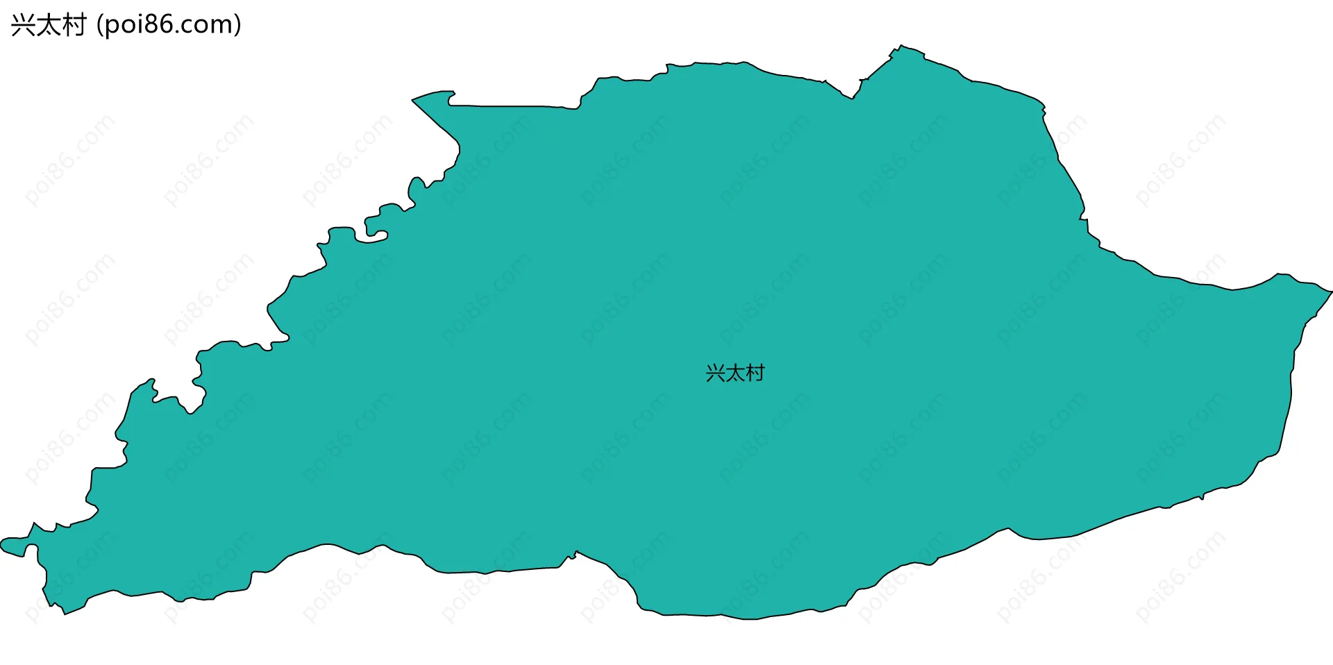兴太村边界地图