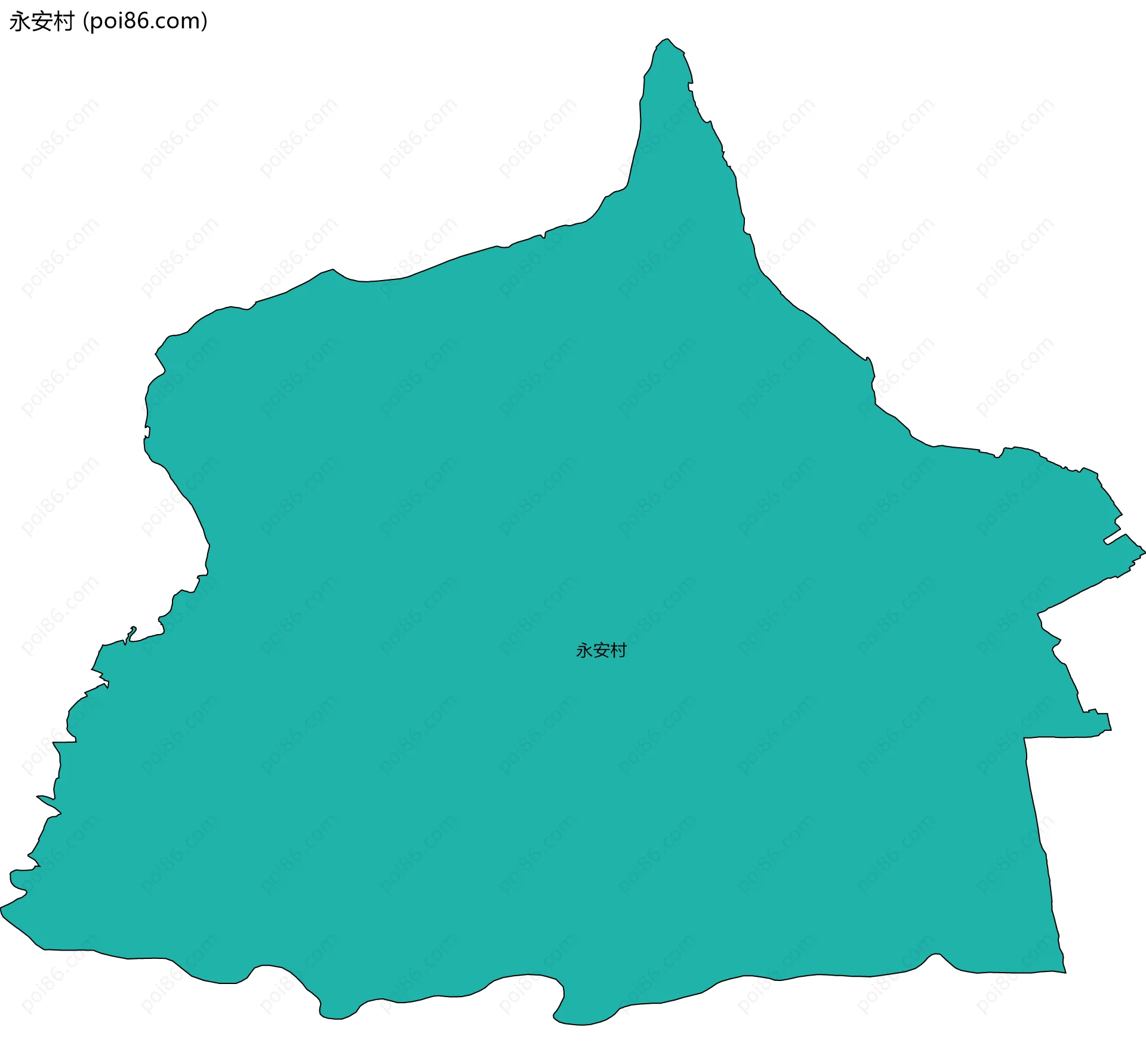 永安村边界地图