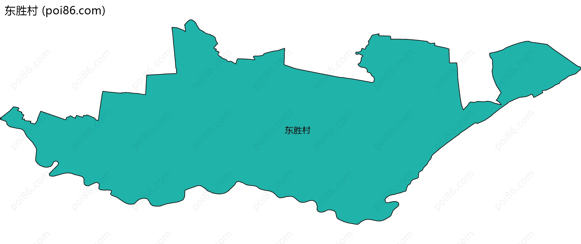 东胜村边界地图